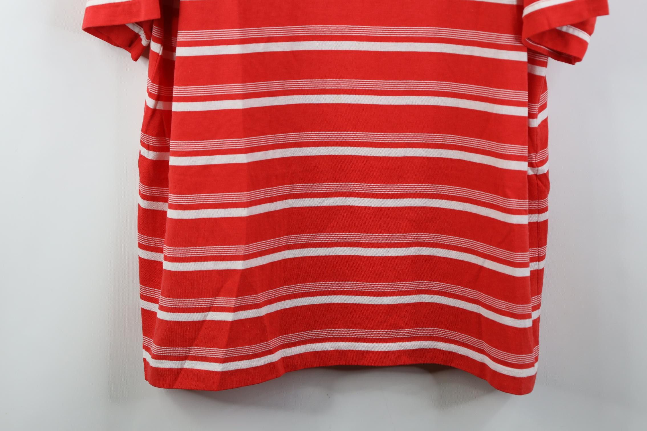 Vintage Vintage 80s 90s Streetwear Striped Knit Golf Polo Shirt Red Size US XL / EU 56 / 4 - 3 Thumbnail