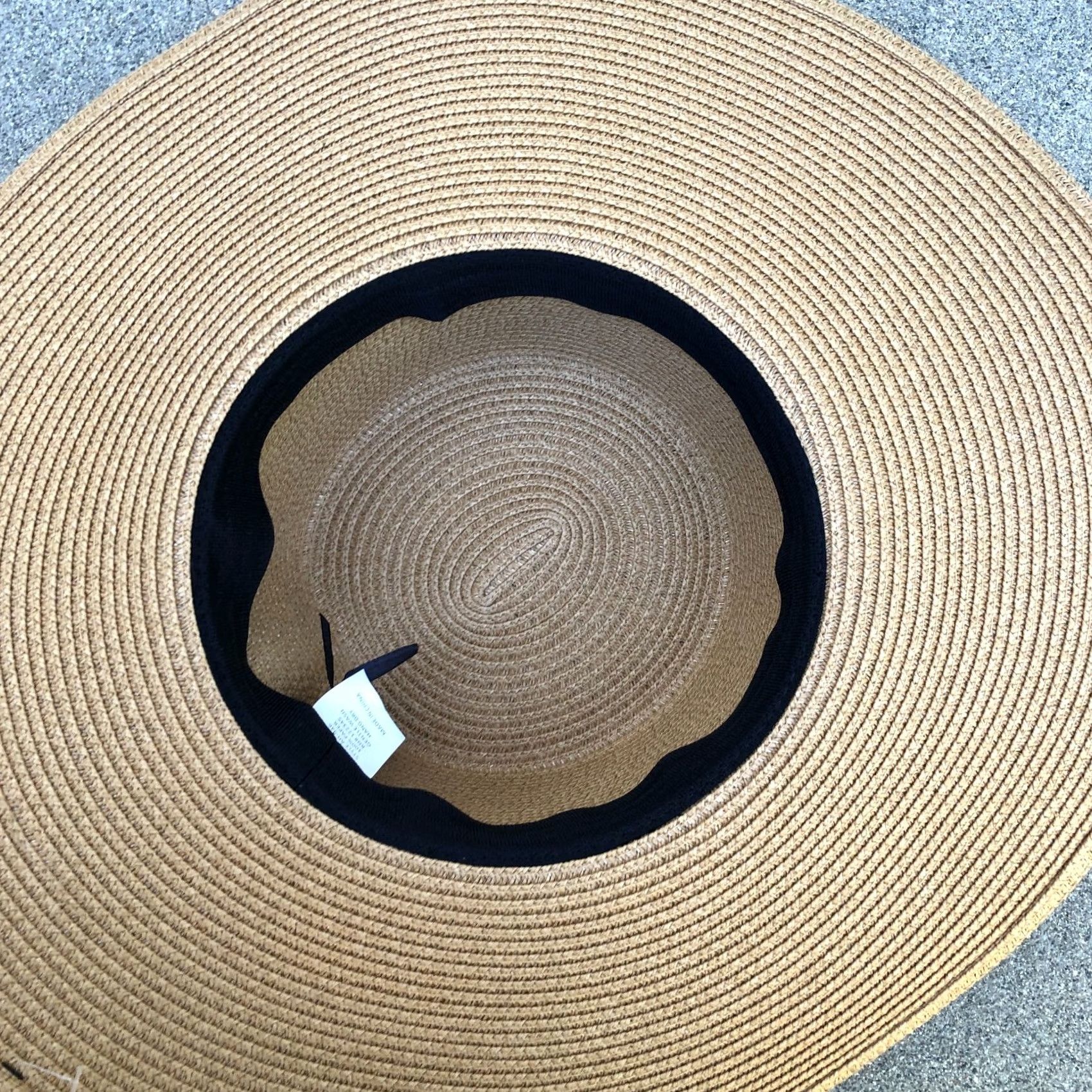 Vintage VINTAGE Orchid Love Sun Hat Women's Floppy Woven Beige 100% Paper 7 1/4 Wide Brim Cap Size ONE SIZE - 4 Thumbnail