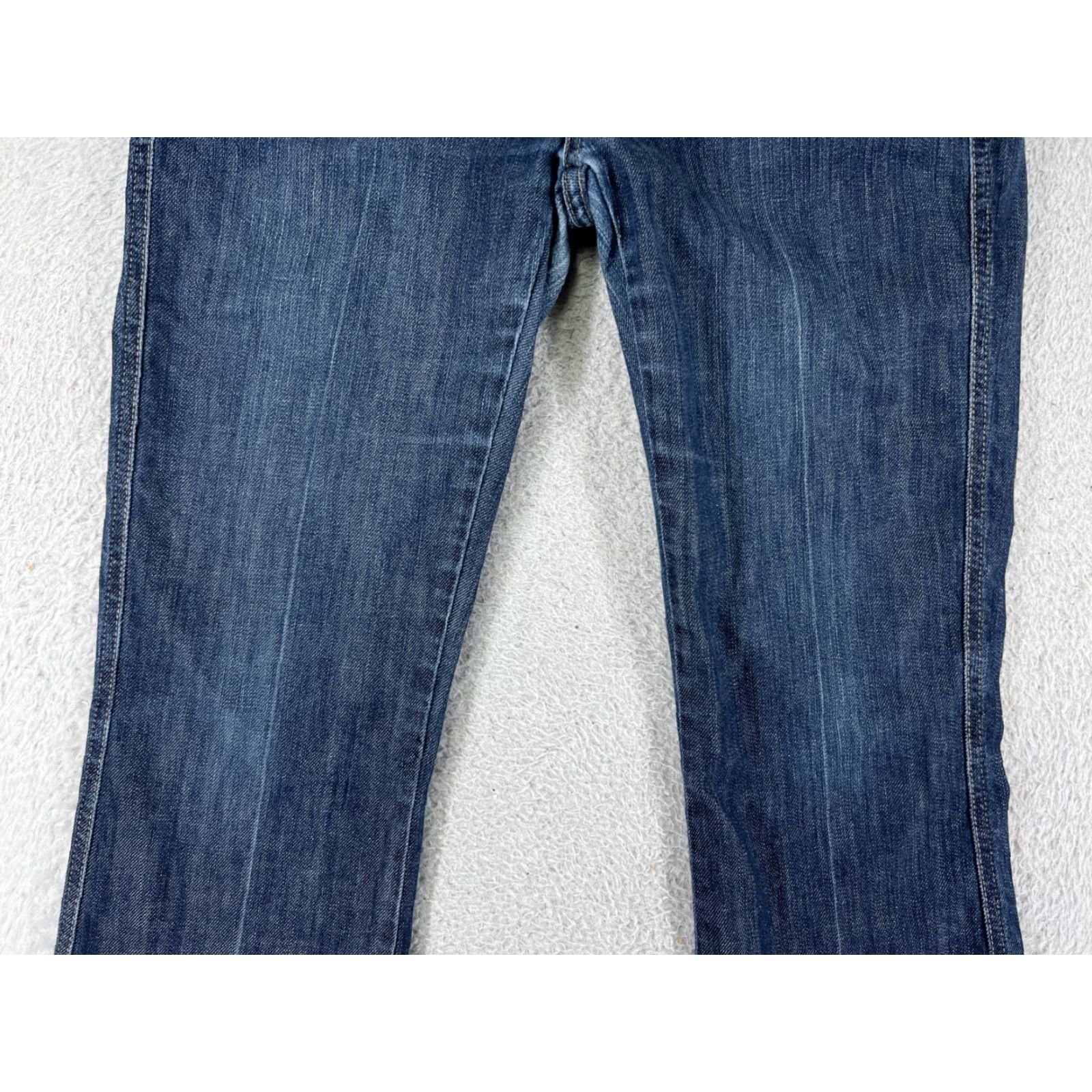 Vintage VINTAGE Seven7 Jeans Women 30 Blue Denim Bootcut A Pocket Low Rise Stretch Raw Hem Size 30" / US 8 / IT 44 - 6 Thumbnail