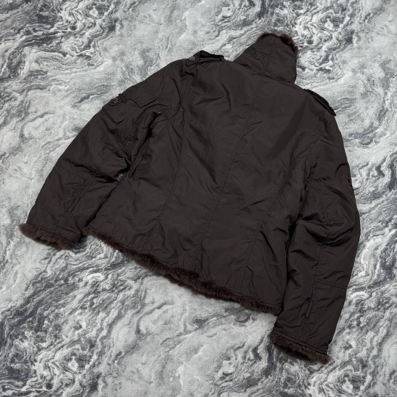 Dolce & Gabbana Vintage Dolce & Gabbana Jacket Real Fur Y2K Size XXL / US 16-18 / IT 52-54 - 12 Thumbnail