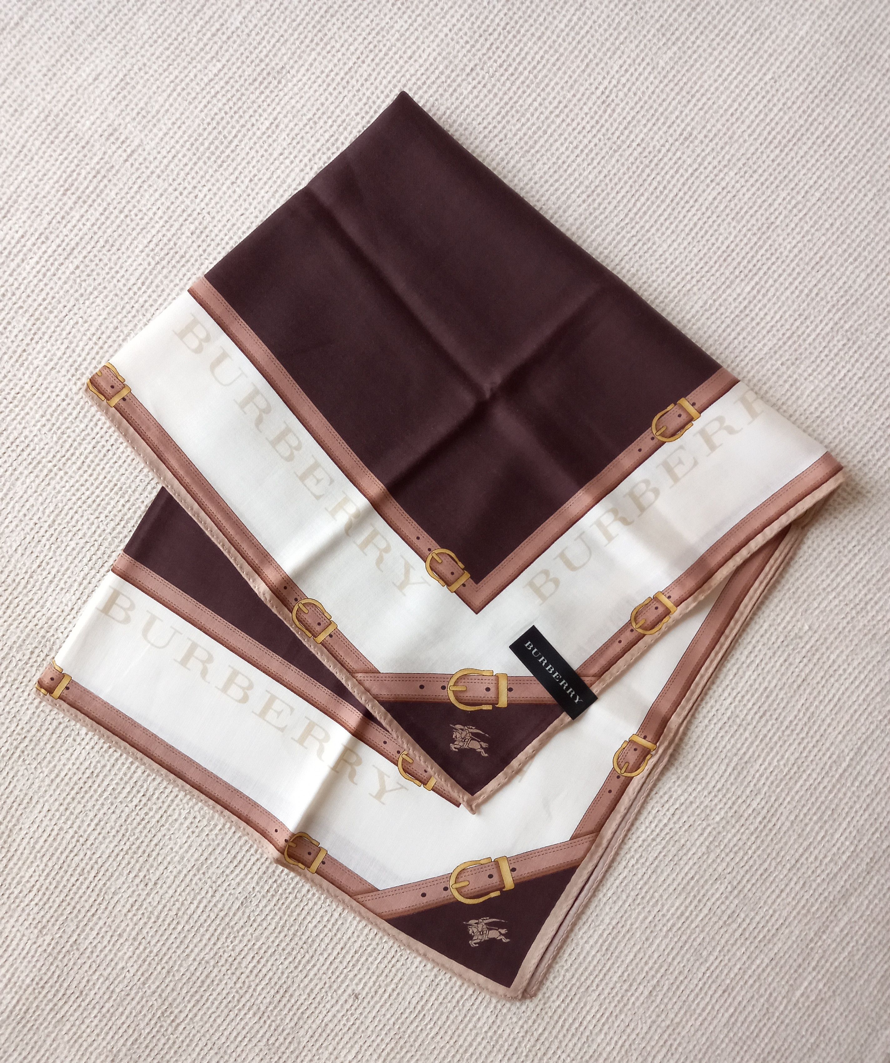 Burberry × Vintage NEW Vintage Japan Burberry bandana handkerchief scarf Size ONE SIZE - 5 Thumbnail