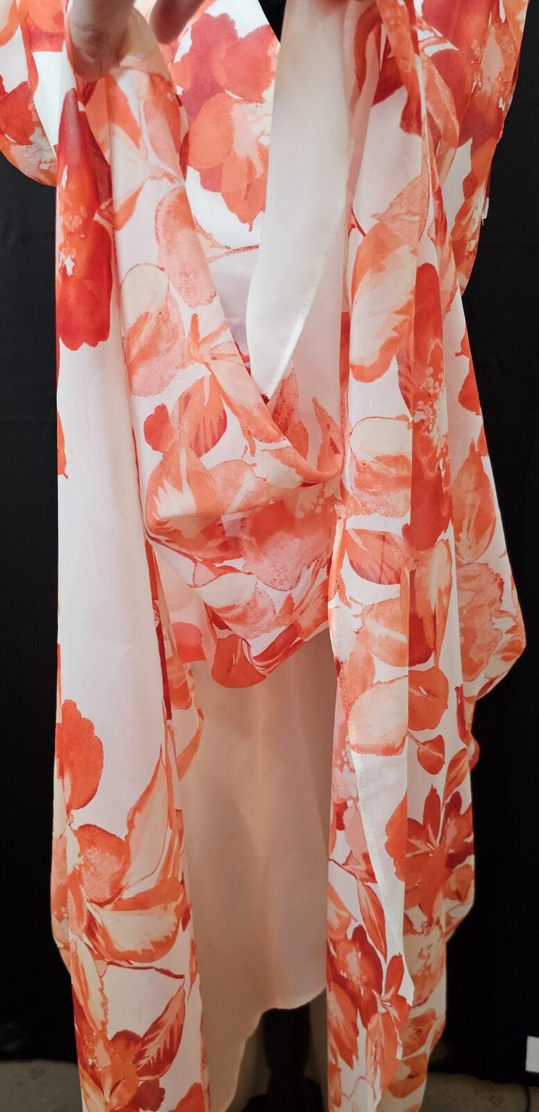 Other Eliza J Dress White & Red Womens Size 6 Floral Size M / US 6-8 / IT 42-44 - 3 Thumbnail