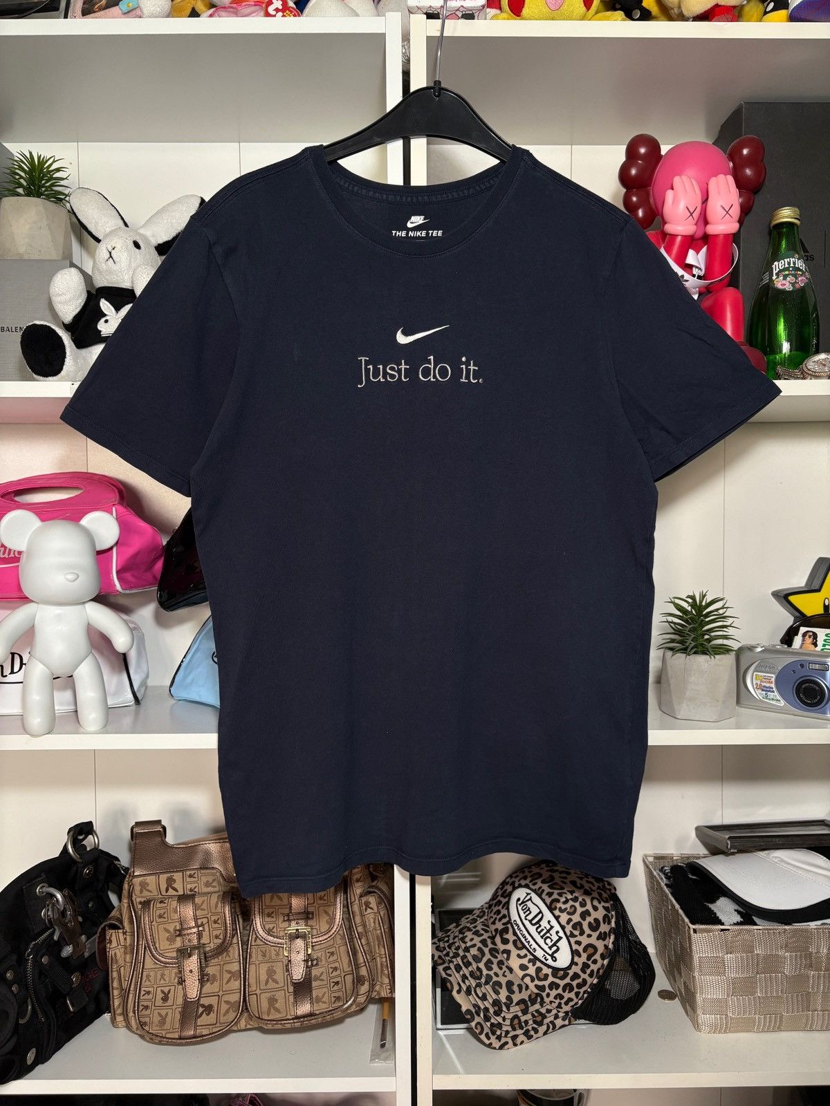 Nike 2000s Nike Center Swoosh Tee T shirt just do it vintage Size US M / EU 48-50 / 2 - 1 Thumbnail