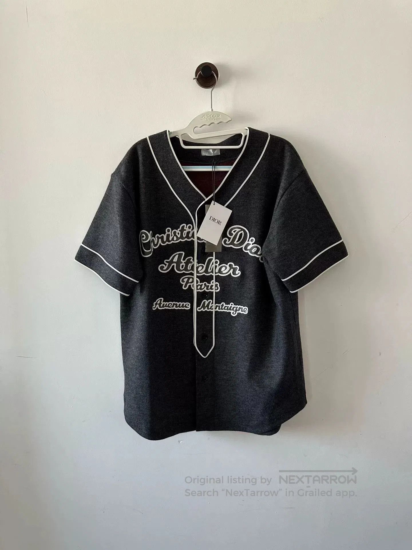 Dior Dior Logo Embroidery Short-Sleeve Baseball Shirt. Size US M / EU 48-50 / 2 - 1 Thumbnail