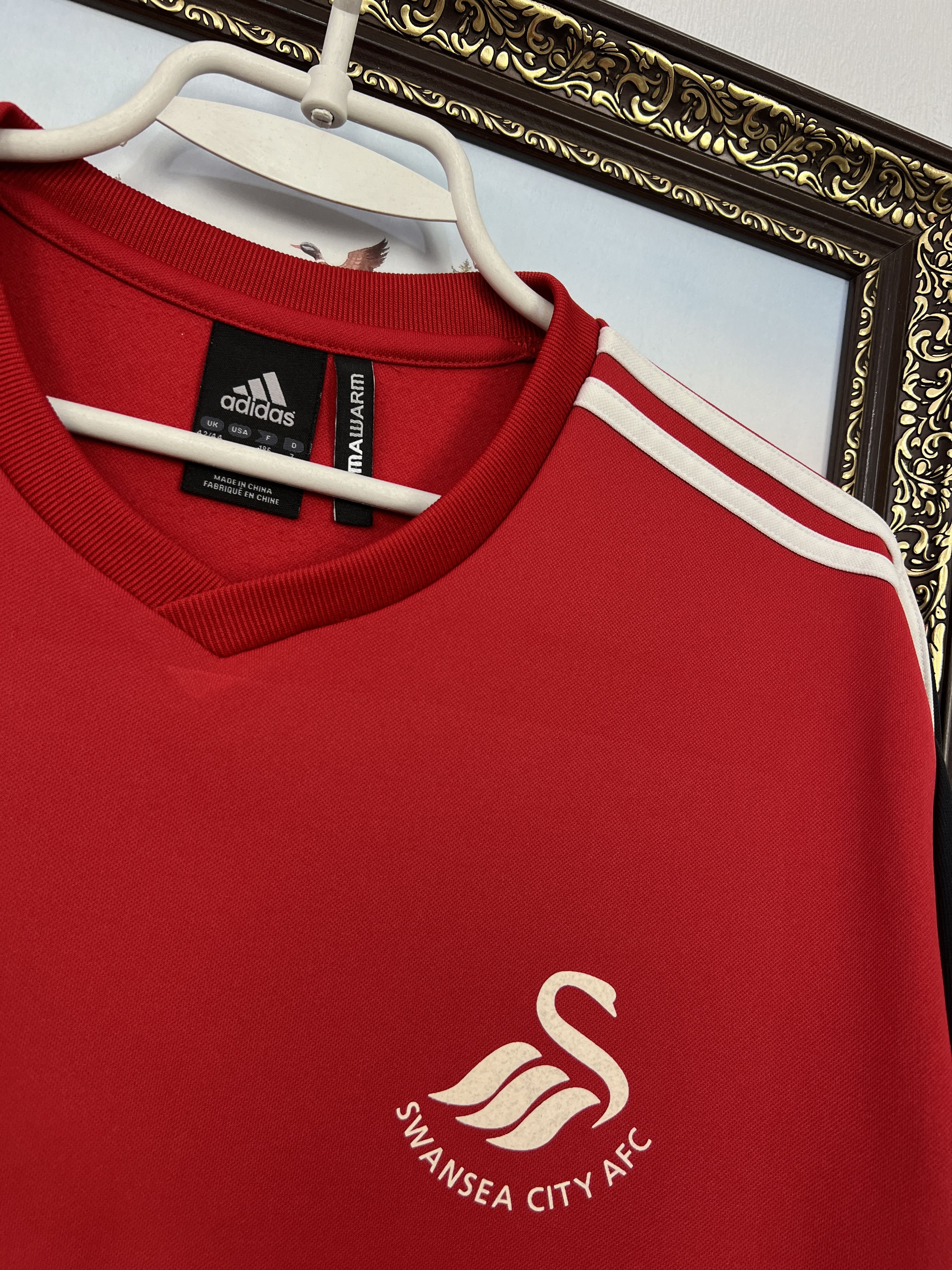 Adidas Swansea City Football Sweatshirt Soccer Crewneck Jacket Size US L / EU 52-54 / 3 - 5 Thumbnail