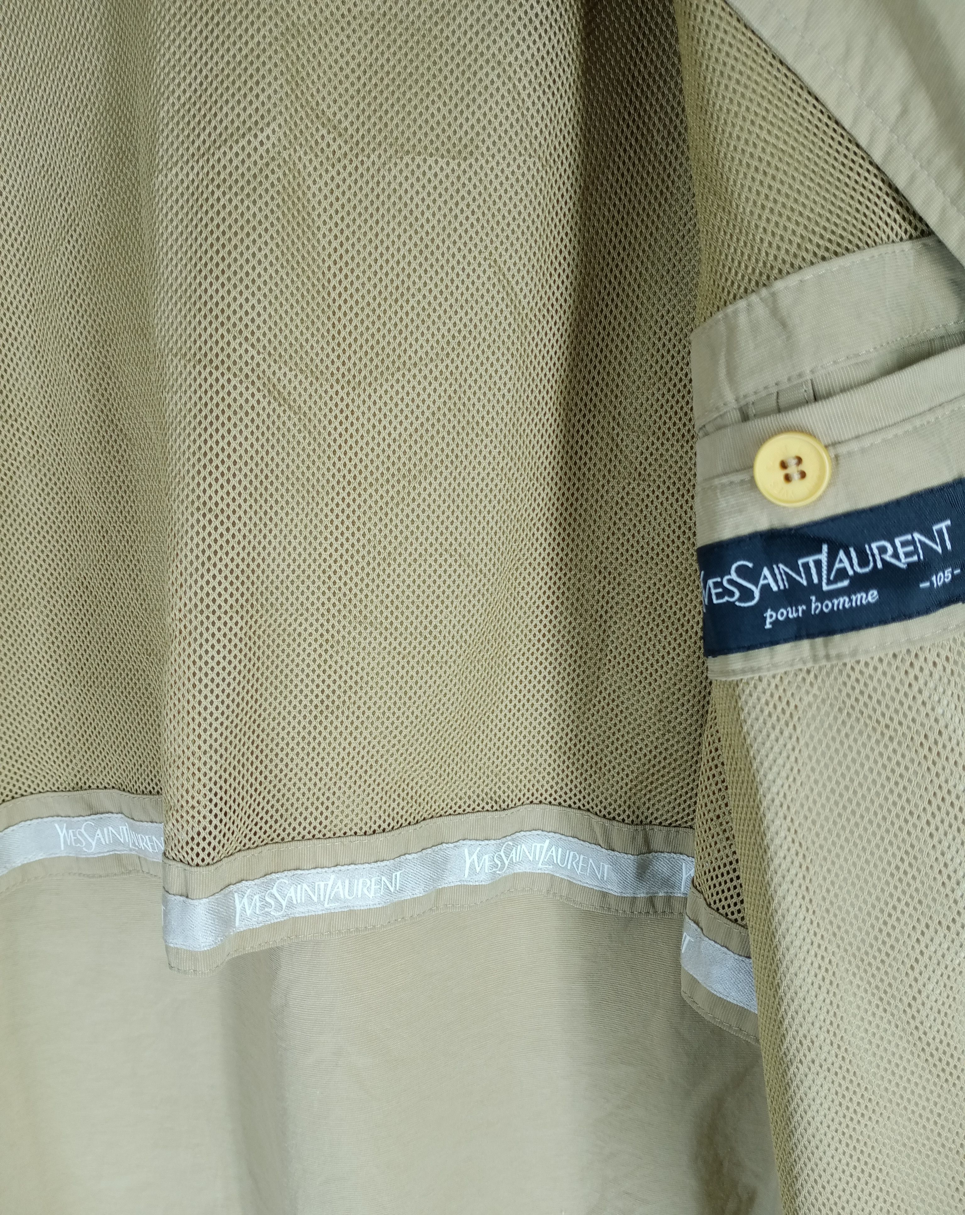 Yves Saint Laurent Rare Vintage Yves Saint Laurent Pour Homme Big Logo Jacket Size US L / EU 52-54 / 3 - 5 Thumbnail
