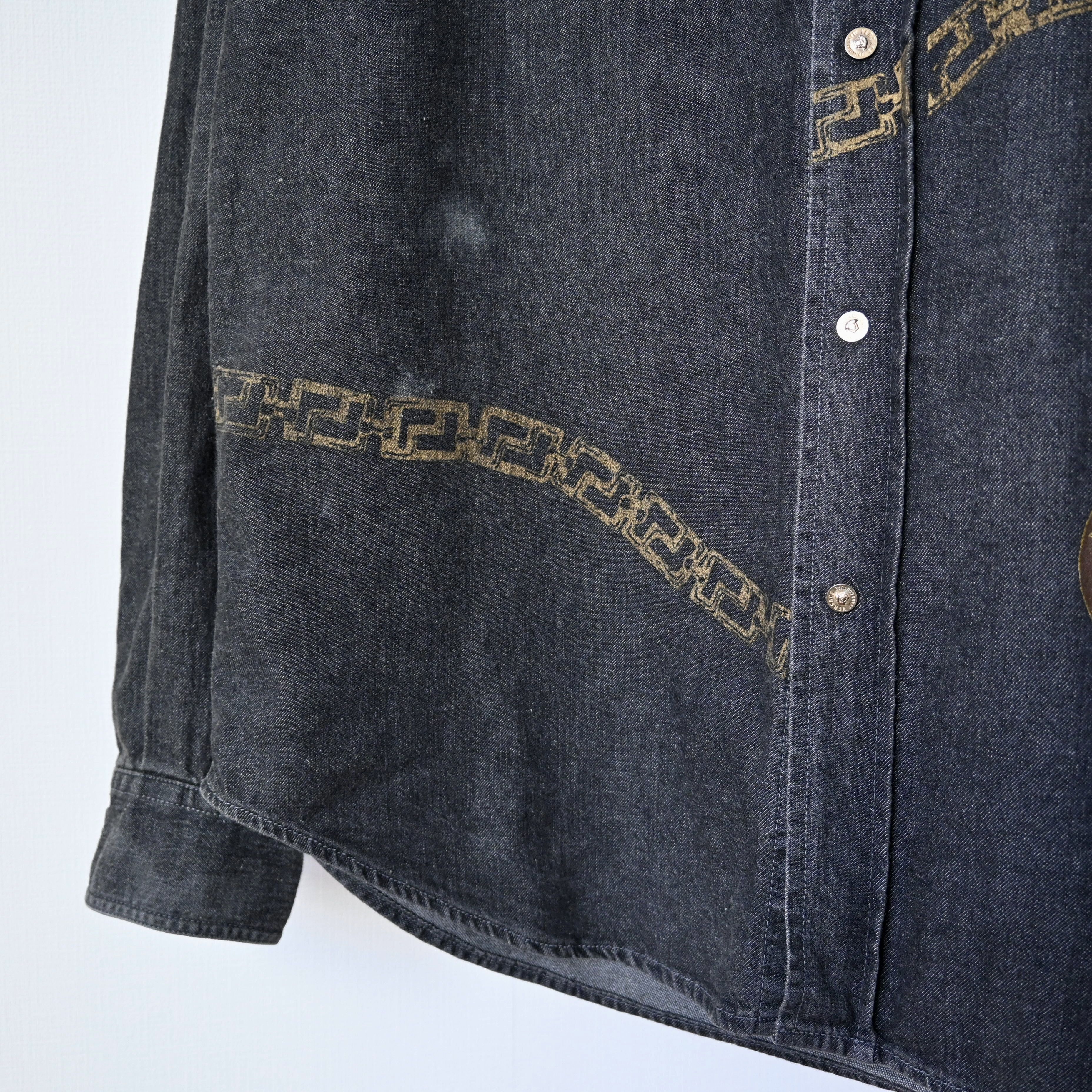 Versace Jeans Couture VTG 2000s VERSACE JEANS COUTURE denim shirt made in Italy Size US M / EU 48-50 / 2 - 10 Thumbnail