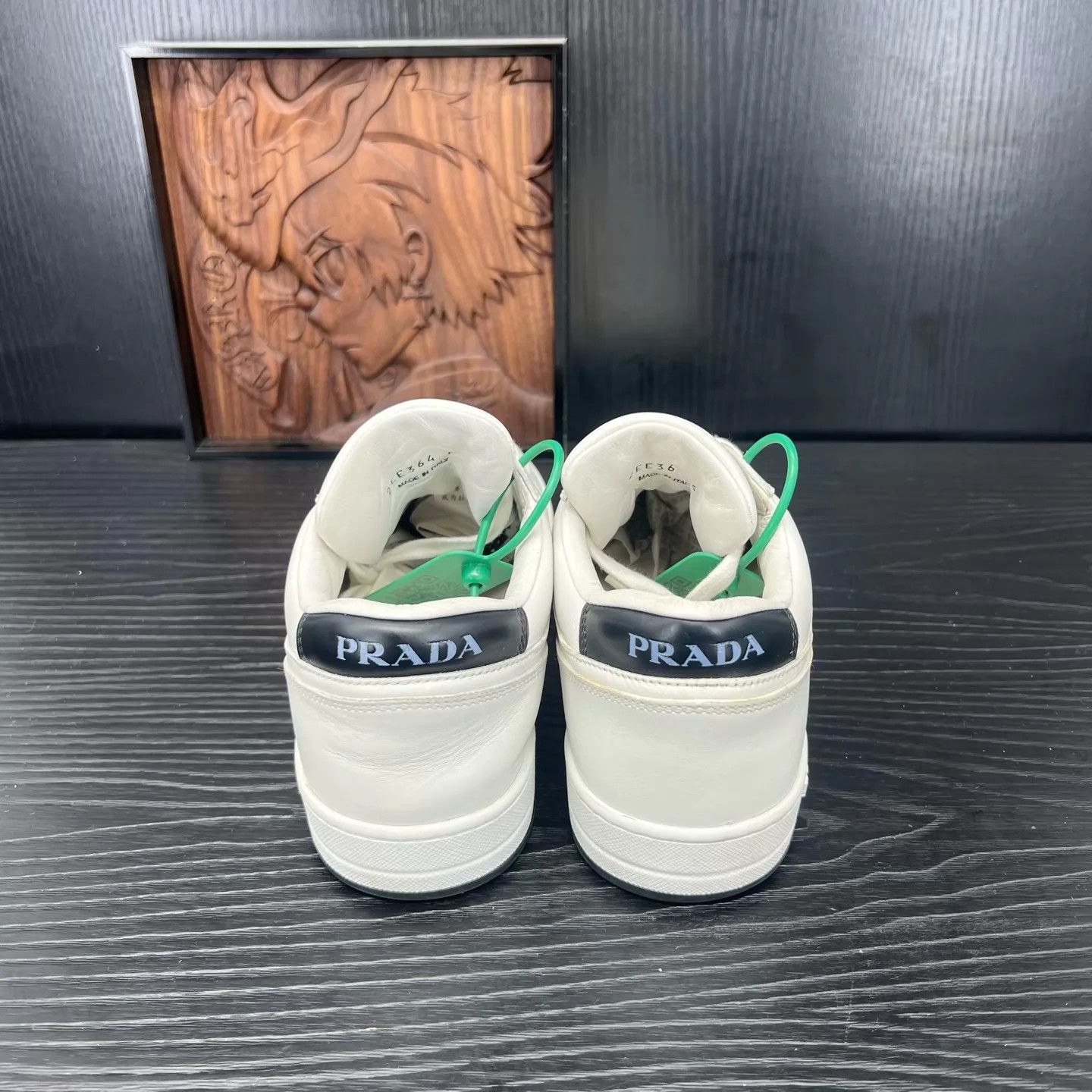 Prada Prada White Triangle Logo Sneakers 6/40 Size US 7 / EU 40 - 5 Thumbnail