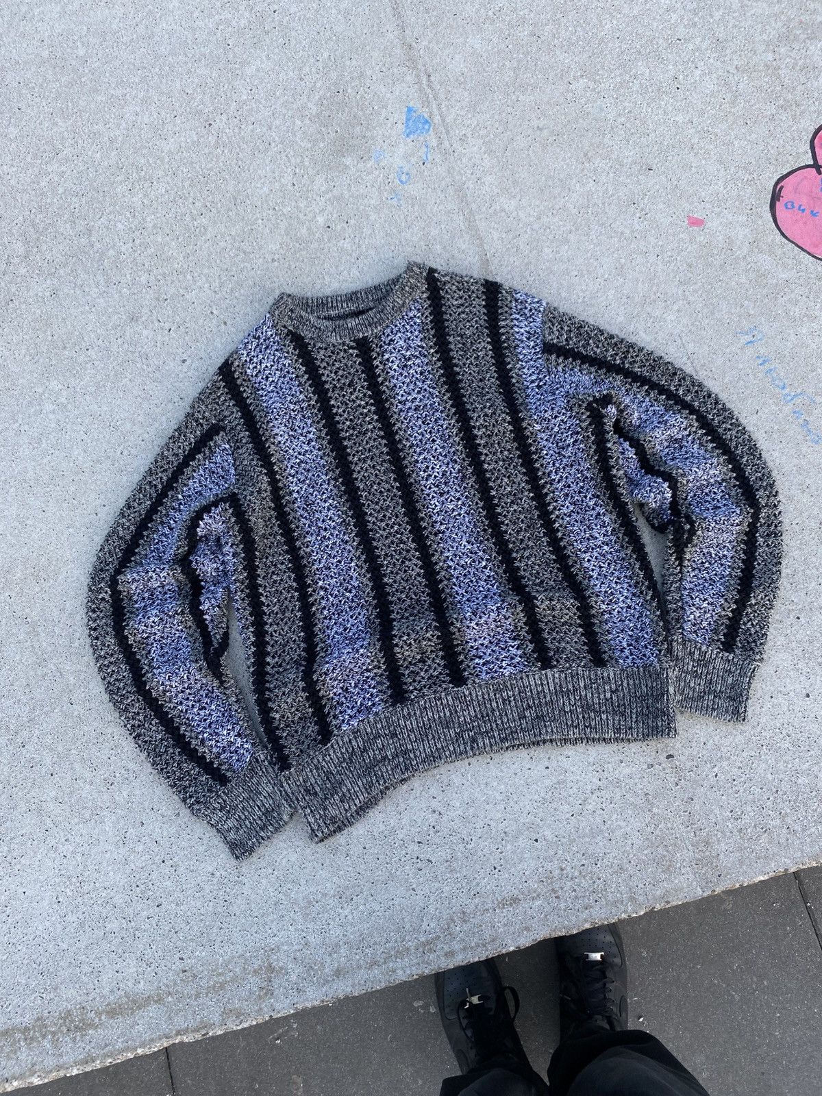 Stussy Stussy Perforated Swirl Knit Shirt | Grailed