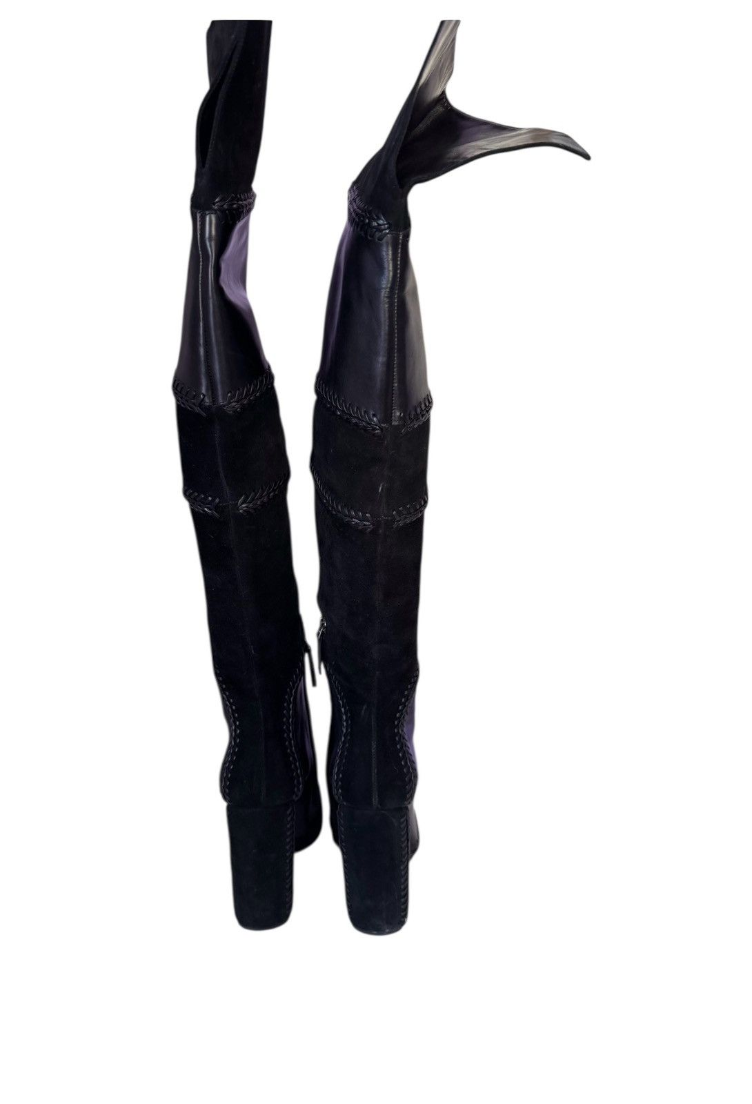 Tom Ford Tim Ford black suede leather over the knee boots Size US 8 / IT 38 - 6 Thumbnail