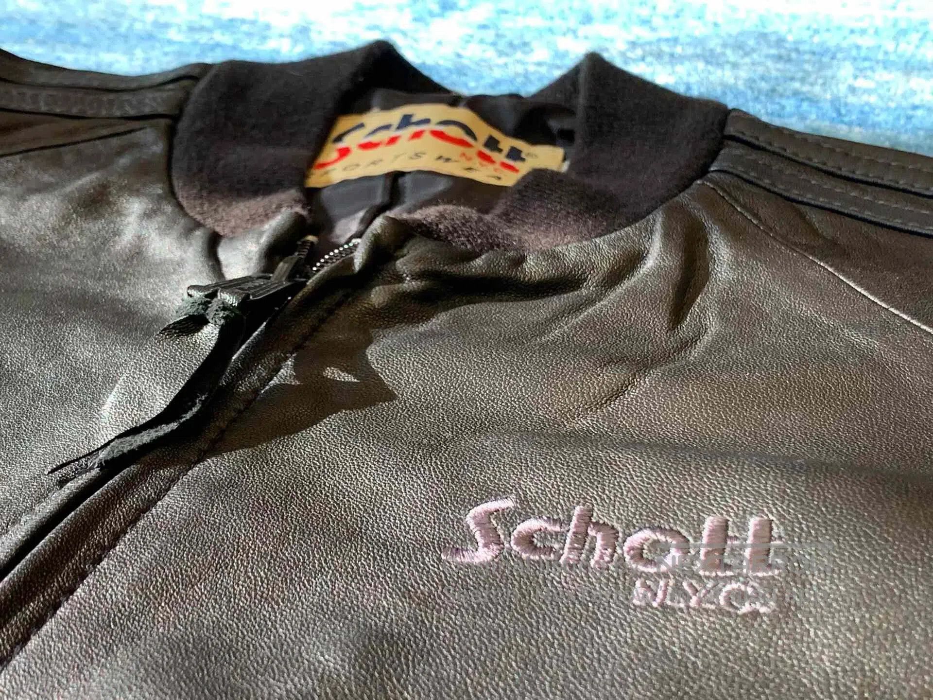 Schott Schott NYC Lambskin Baseball Jacket. Size US L / EU 52-54 / 3 - 6 Thumbnail