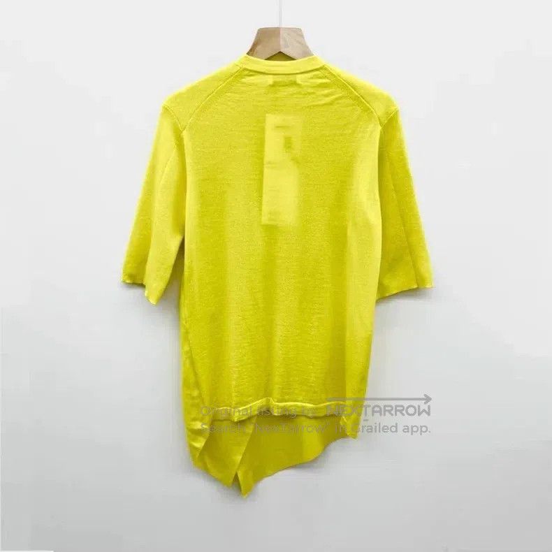 Balenciaga Balenciaga Lemon Yellow Irregular Wool and Cashmere Short Size XXS / US 00 / IT 34 - 2 Thumbnail