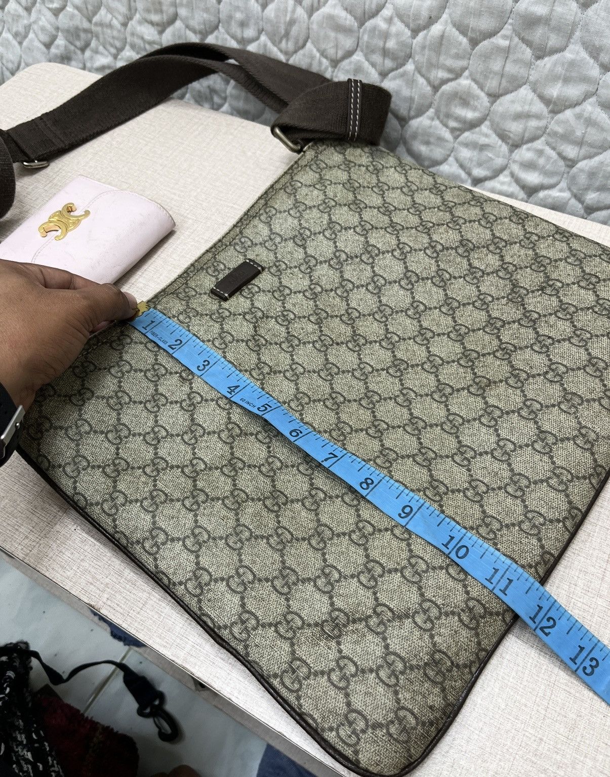 Gucci 🔥🔥🔥AUTHENTIC VINTAGE GUCCI MONOGRAM BAG Size ONE SIZE - 24 Thumbnail