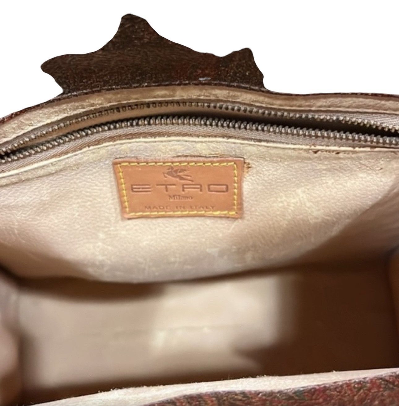 Etro Etro classic wine paisley Kelly should bag Golden E motif Size ONE SIZE - 12 Thumbnail