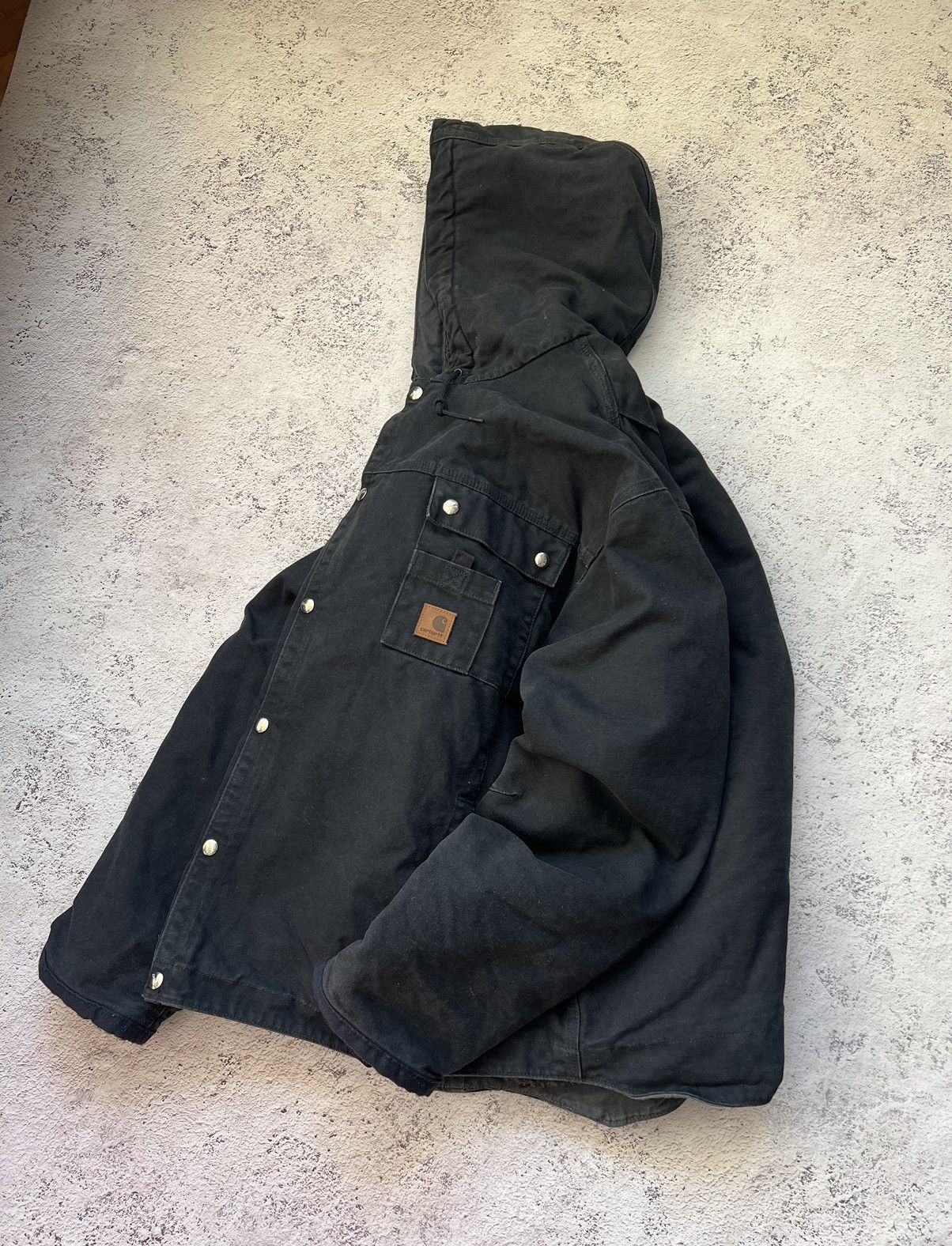 Carhartt × Vintage Carhartt Vintage Faded Work Jacket Sherpa Size US XXL / EU 58 / 5 - 1 Thumbnail