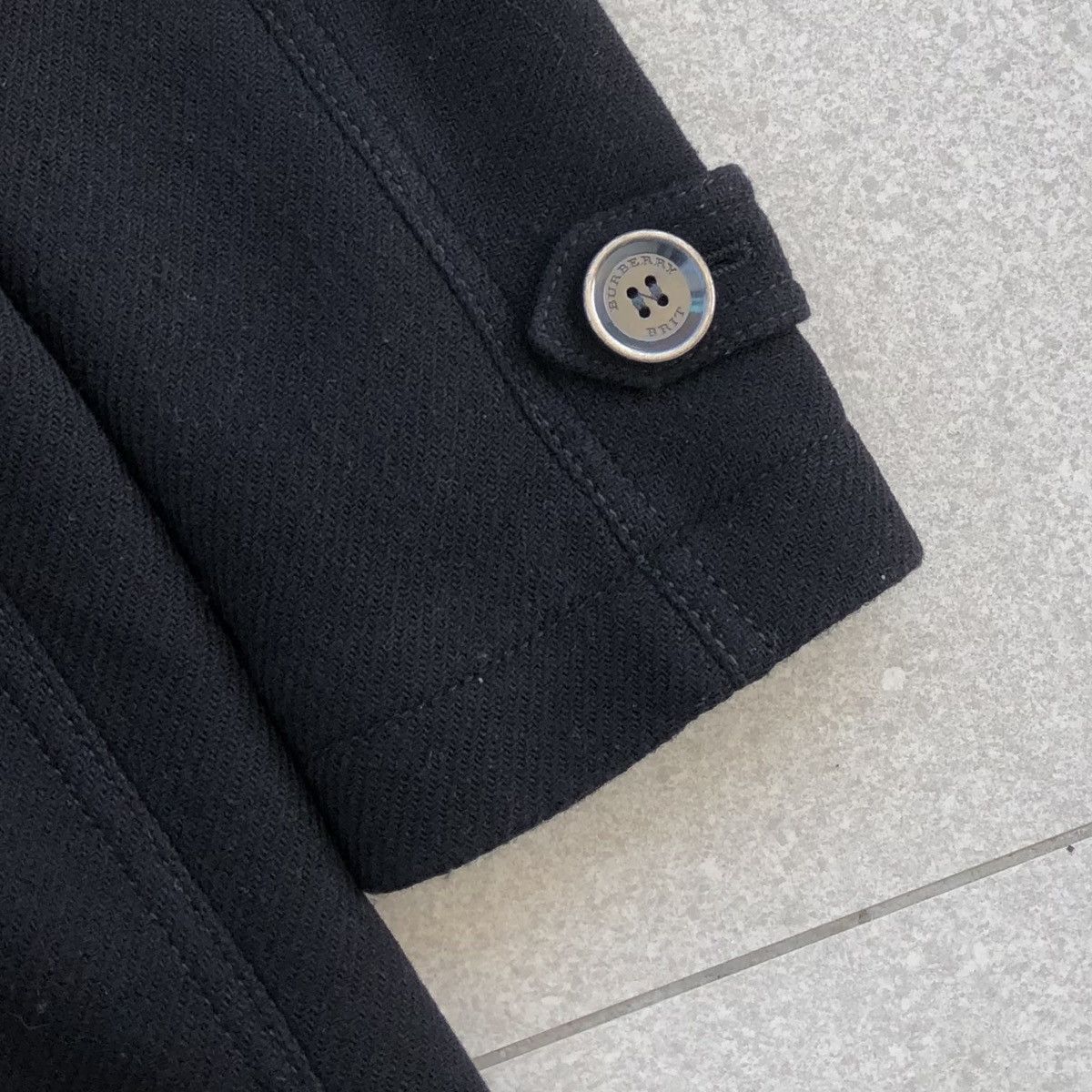 Burberry Burberry Brit Black Wool Blend Zip-Pocket Trench Coat Size M / US 6-8 / IT 42-44 - 15 Thumbnail