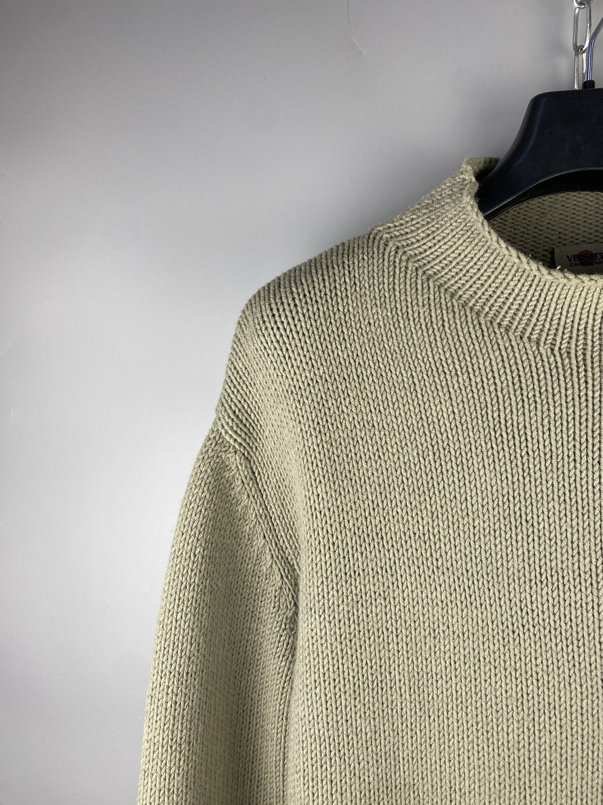 Versace Jeans Couture Vintage Versace Couture Wool Knit Sweater Pullover Size US XXL / EU 58 / 5 - 5 Thumbnail