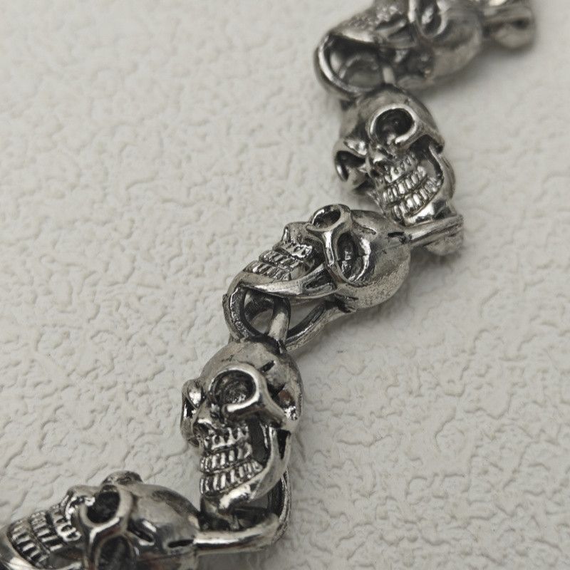 Jewelry Punk Waist Pants Chain Wallet Chain Skull Keychain Size ONE SIZE - 7 Thumbnail