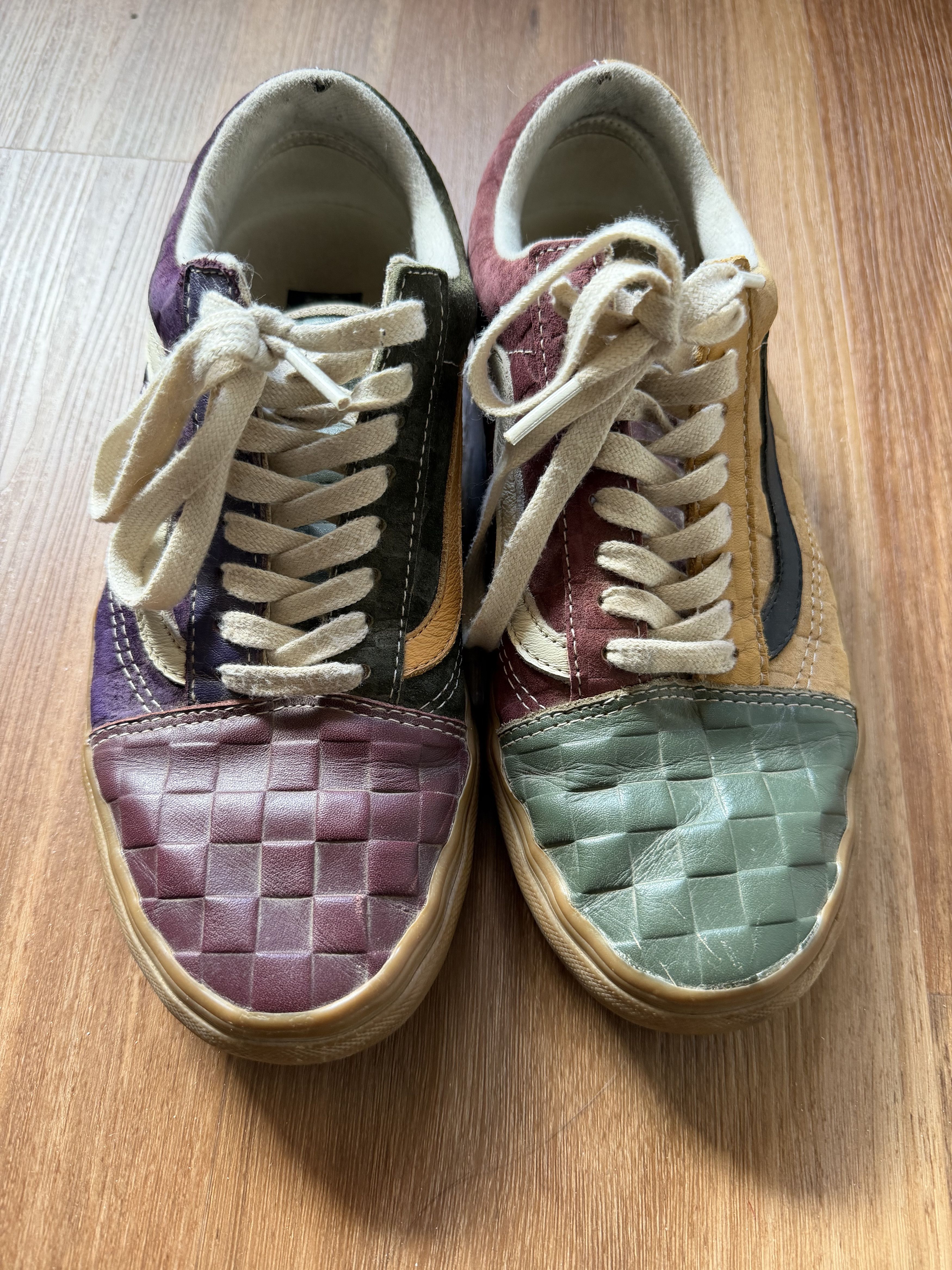 Vans Vans Old Skool Patchwork Colorblock Checkerboard Rare Size US 7.5 / EU 40-41 - 1 Thumbnail