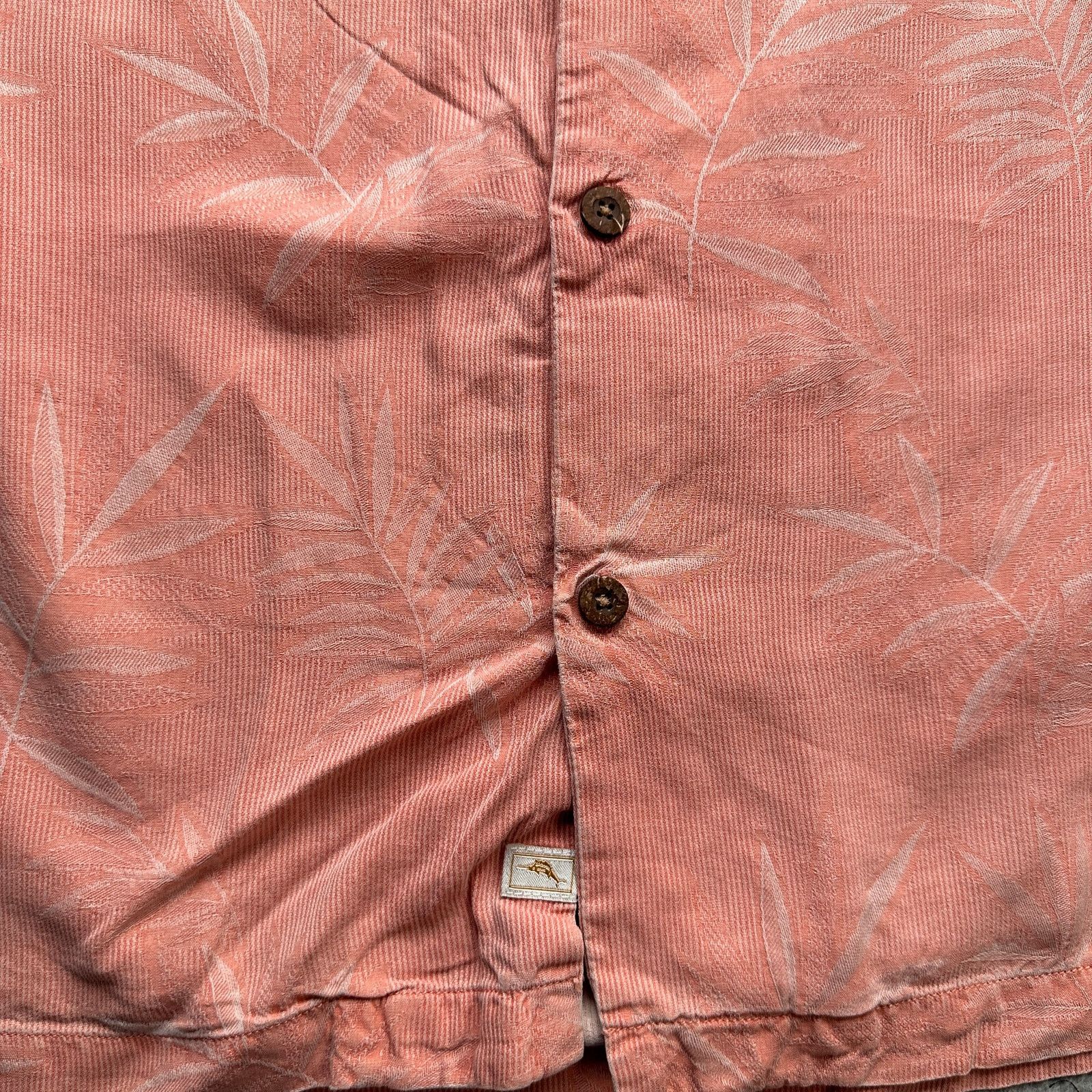 Tommy Bahama Tommy Bahama Silk Button Up Shirt XL Short Sleeve Orange Size US XL / EU 56 / 4 - 10 Thumbnail