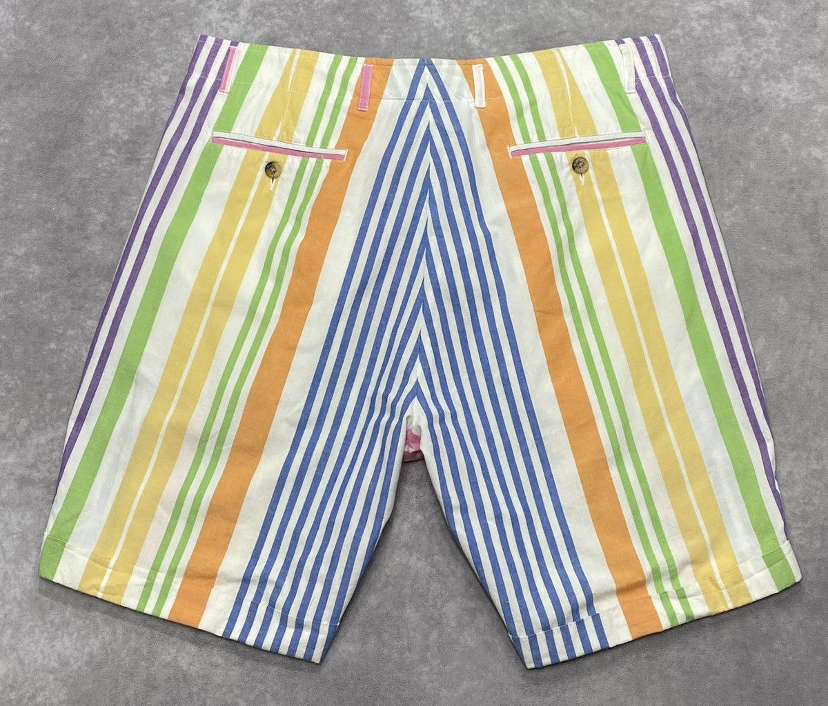 Nautica 90’s Vintage Nautica Striped Shorts Size US 36 / EU 52 - 2 Thumbnail