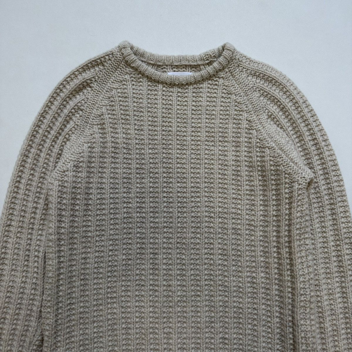 Our Legacy Cream Wool Fisherman’s Textured Sweater Size US M / EU 48-50 / 2 - 6 Thumbnail