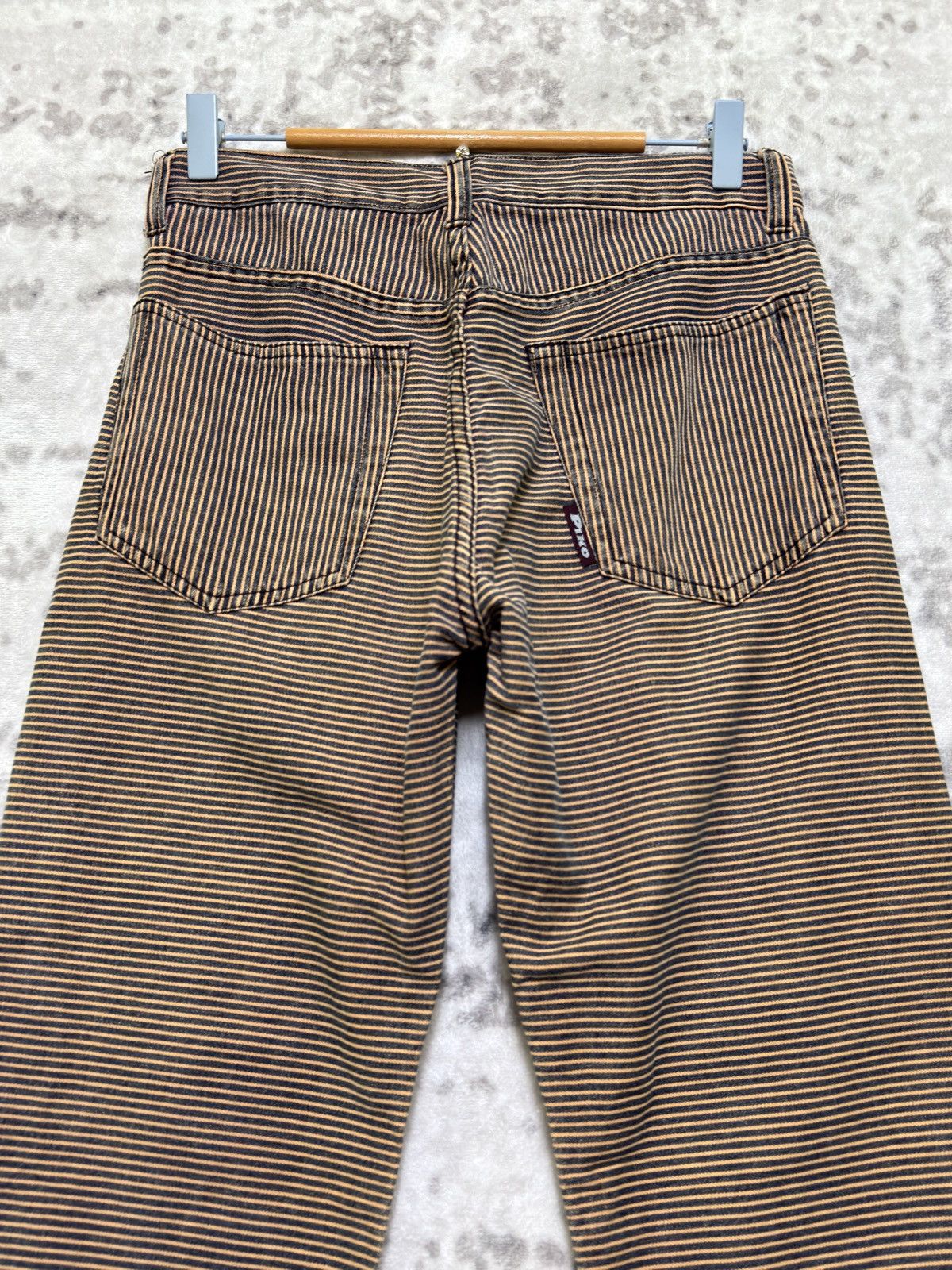 Japanese Brand Vintage Piko Hickory Striped Denim Jeans Size US 28 / EU 44 - 8 Thumbnail
