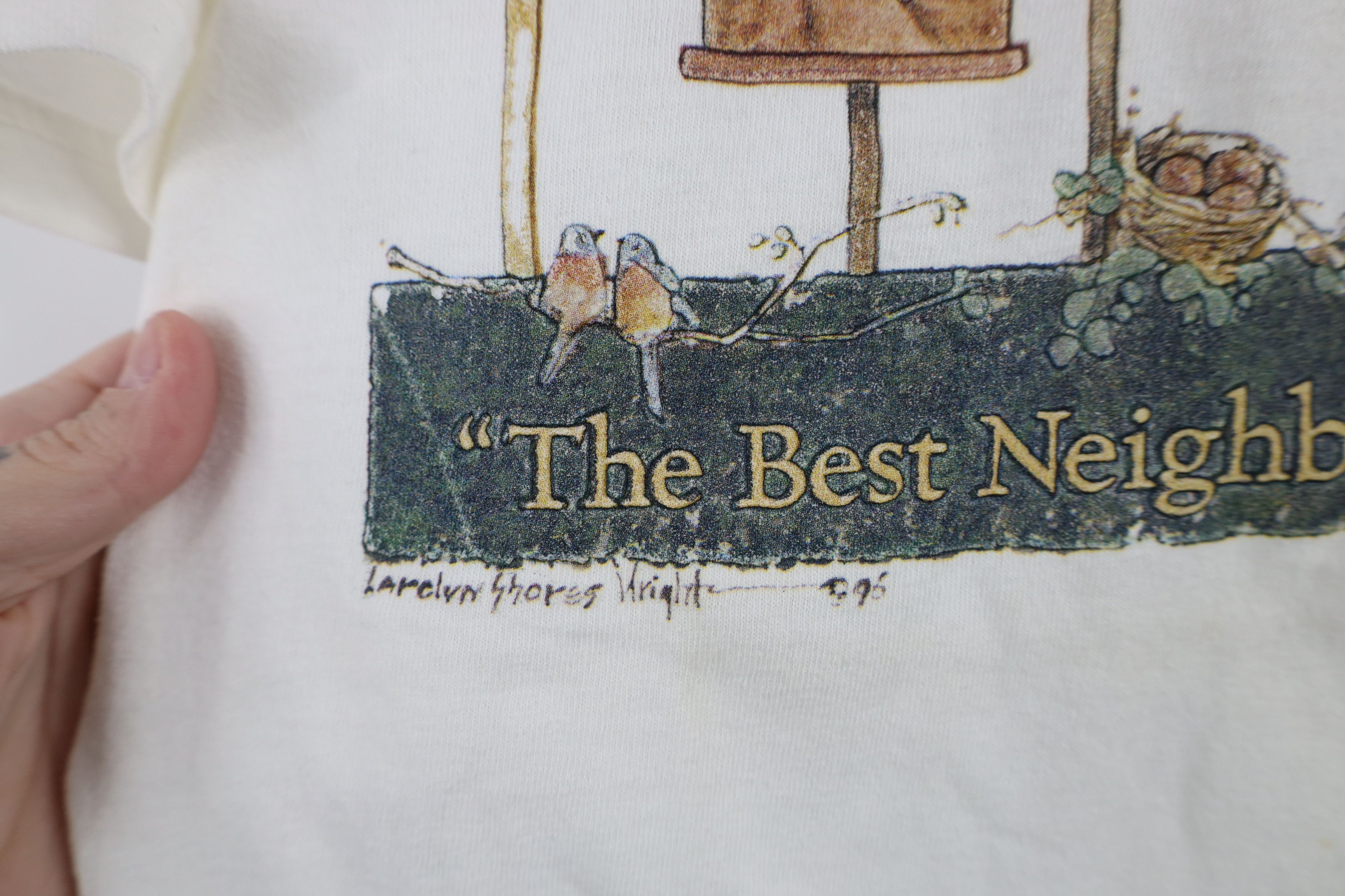 Vintage Vintage 90s Streetwear Bird Birdhouse Neighbors T-Shirt Size M / US 6-8 / IT 42-44 - 5 Thumbnail