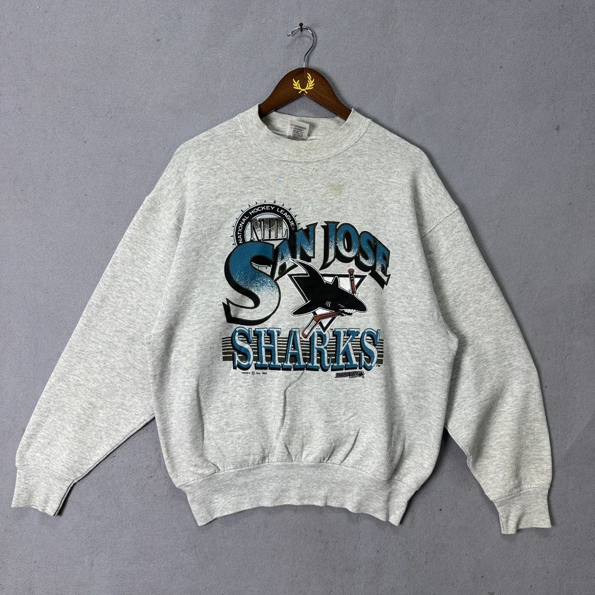 NFL Vintage 1992 San Jose Sharks Sweatshirt NHL Size US L / EU 52-54 / 3 - 1 Thumbnail