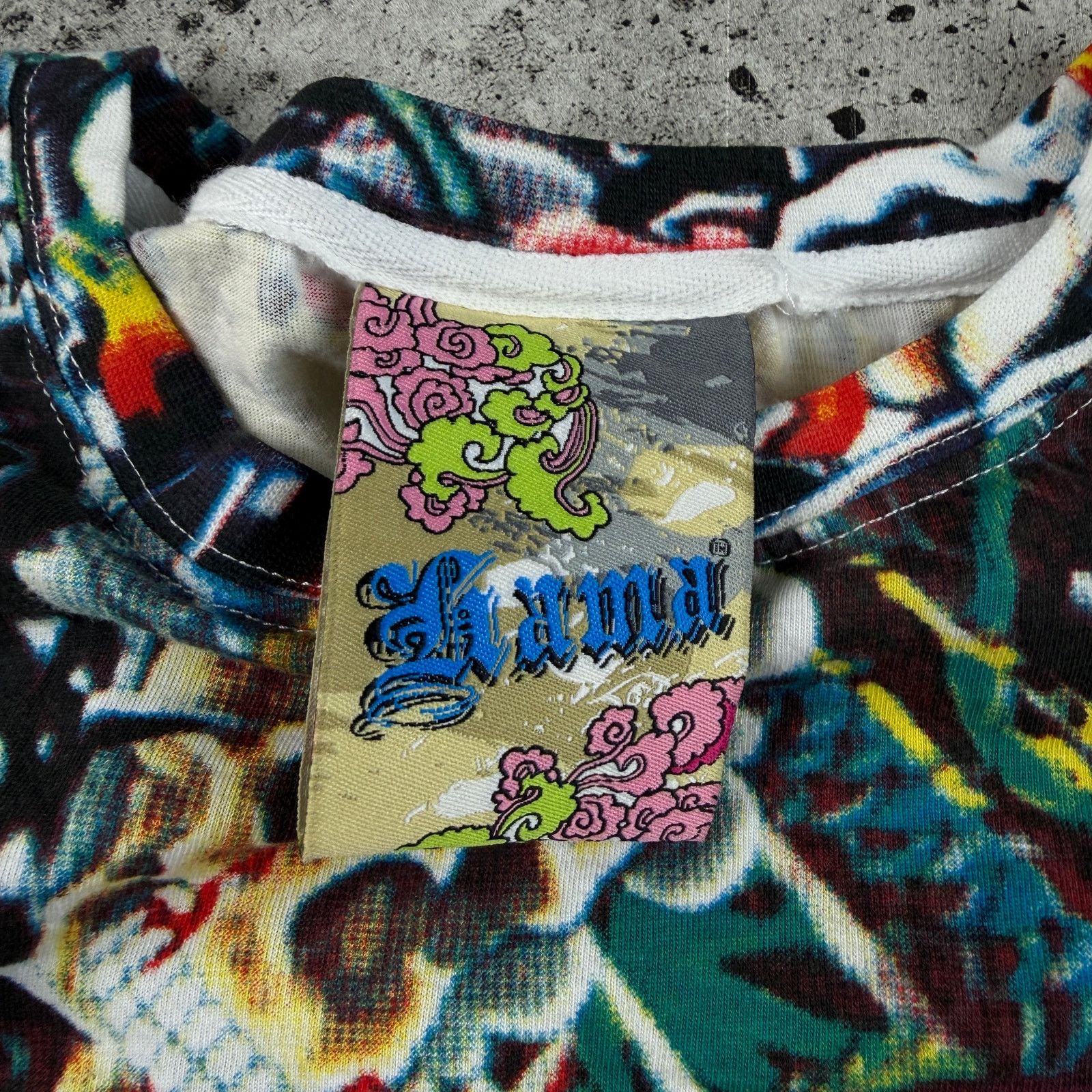 Vintage Vintage Y2K All Over Print Shirt Size XL Gama AOP 24x30 Size US XL / EU 56 / 4 - 4 Thumbnail