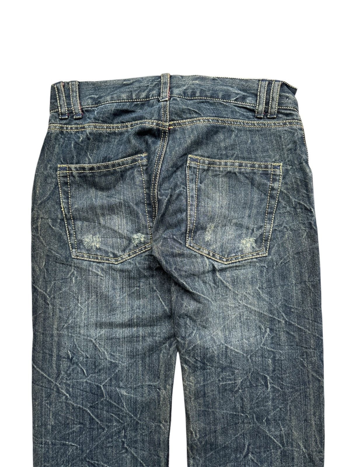 Hedi Slimane Metallic Gold Glitter Indigo Denim Jeans Size US 30 / EU 46 - 4 Thumbnail