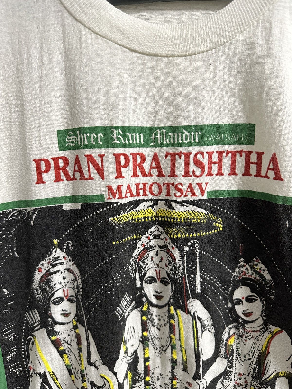 Vintage Rare Vintage T-Shirt 1991 Pran Pratishtha Mahotsav Size US M / EU 48-50 / 2 - 4 Thumbnail