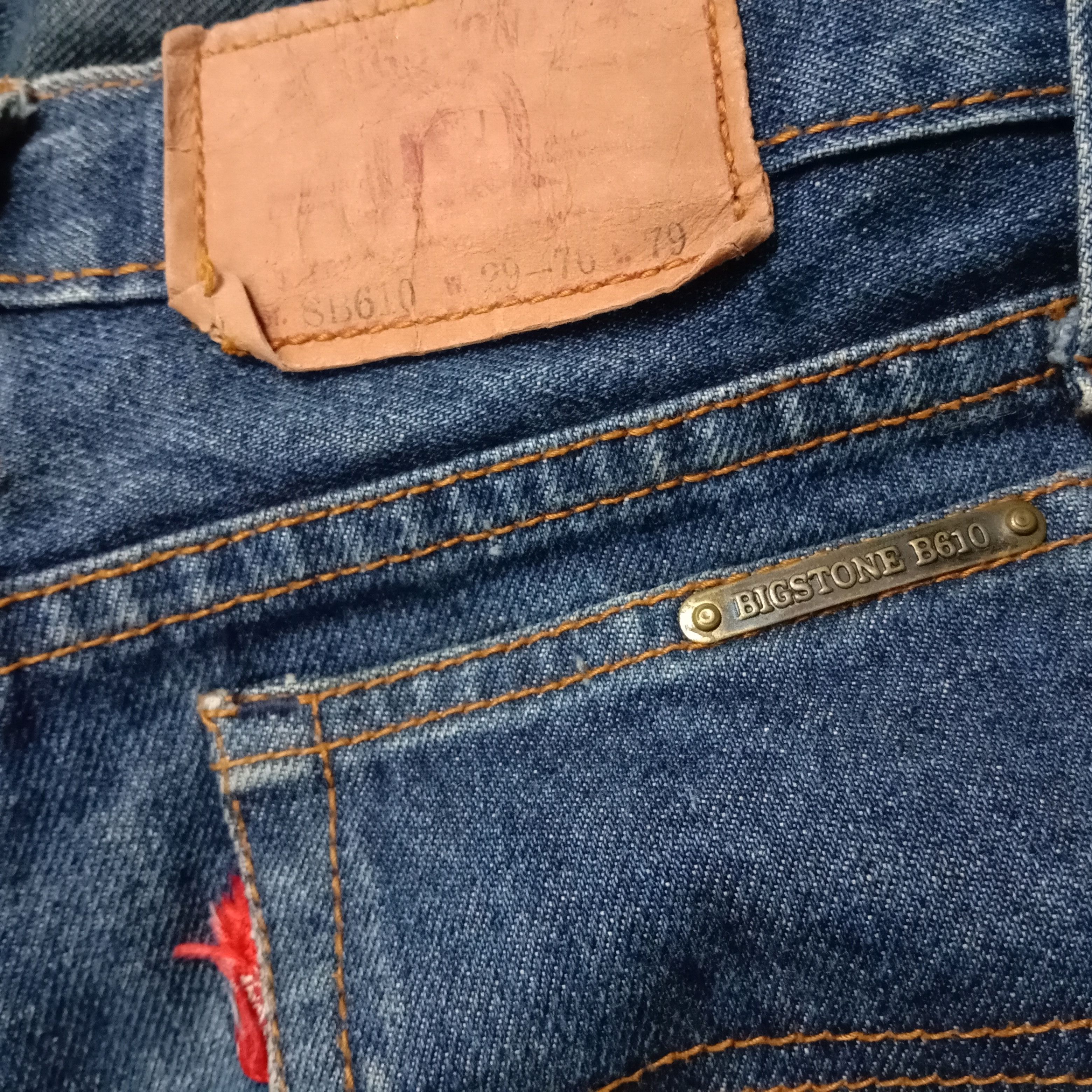Japanese Brand 🇯🇵 Vintage 90s Bigstone Indigo Denim Size US 29 - 8 Thumbnail