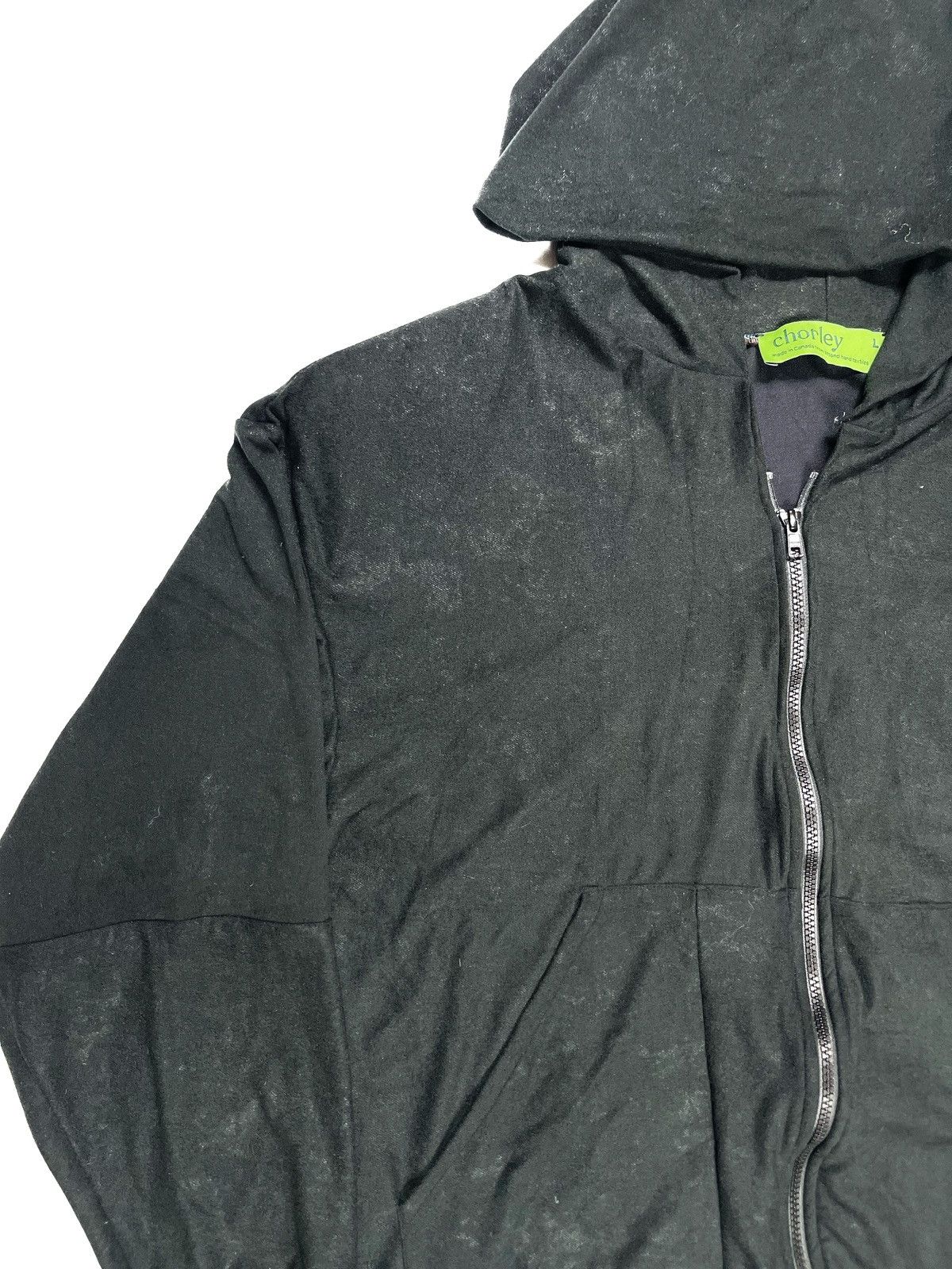 Chorley × Handmade Ss24 crushed “velvet bodyguard shoulder padded zip up hoodie Size US L / EU 52-54 / 3 - 3 Thumbnail