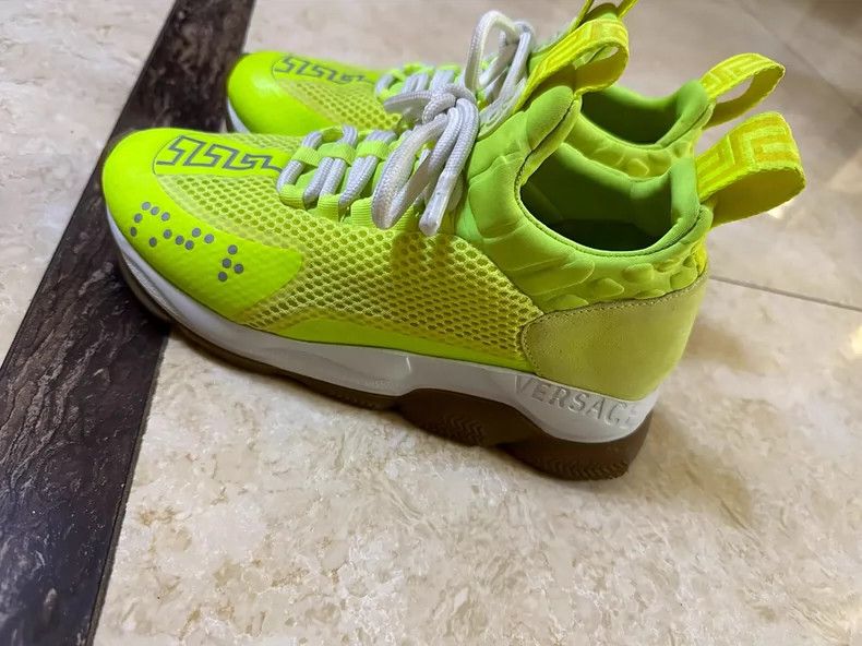 Versace Versace Fluorescent green sneakers Size US 6 / IT 36 - 2 Thumbnail