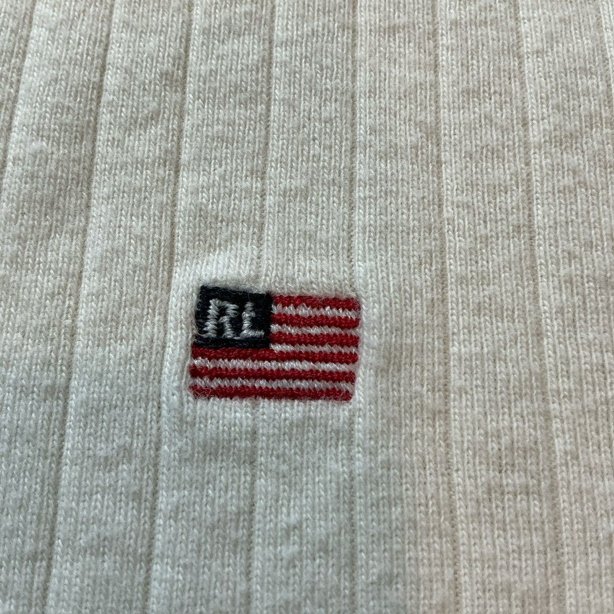 Polo Ralph Lauren × Vintage Vintage Y2K Polo Ralph Lauren Cream Sweater Shirt Size XL Size US XL / EU 56 / 4 - 2 Thumbnail
