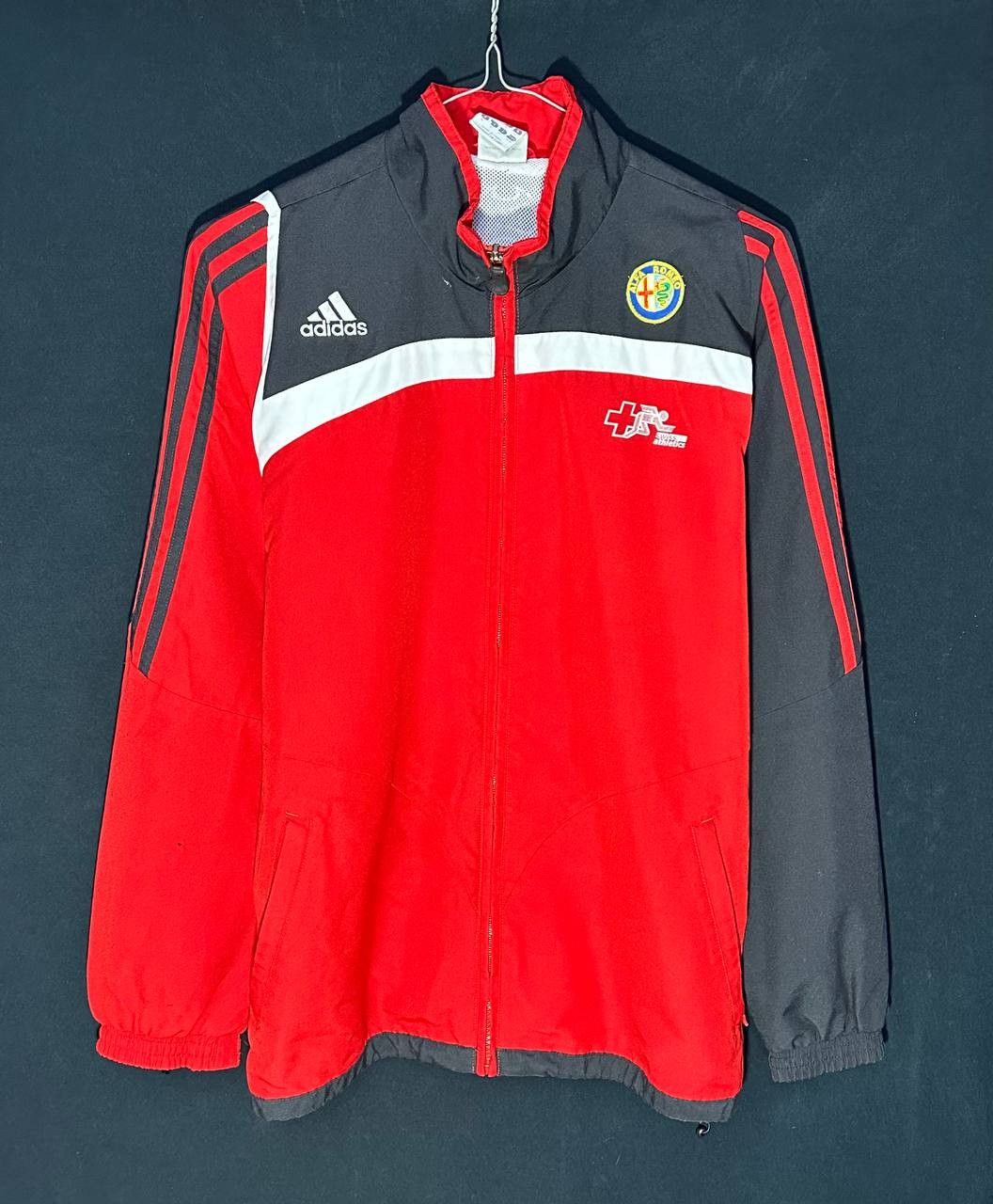 Adidas × Vintage Adidas Alfa Romeo Switzerland 2006 2007 zip jacket Windbreak Size US M / EU 48-50 / 2 - 1 Thumbnail