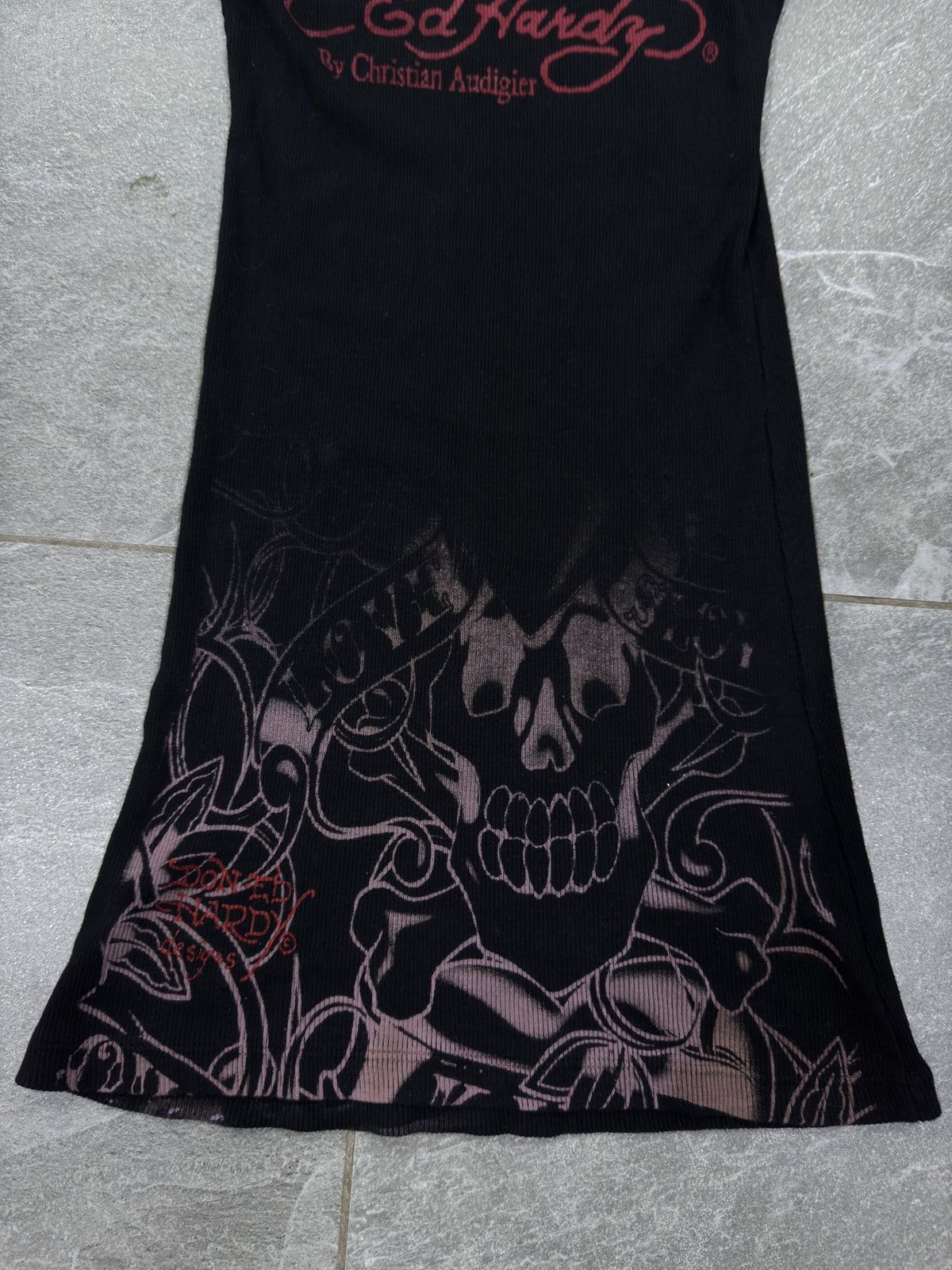Ed Hardy Ed Hardy mini dress skull print front and back Size ONE SIZE - 9 Thumbnail