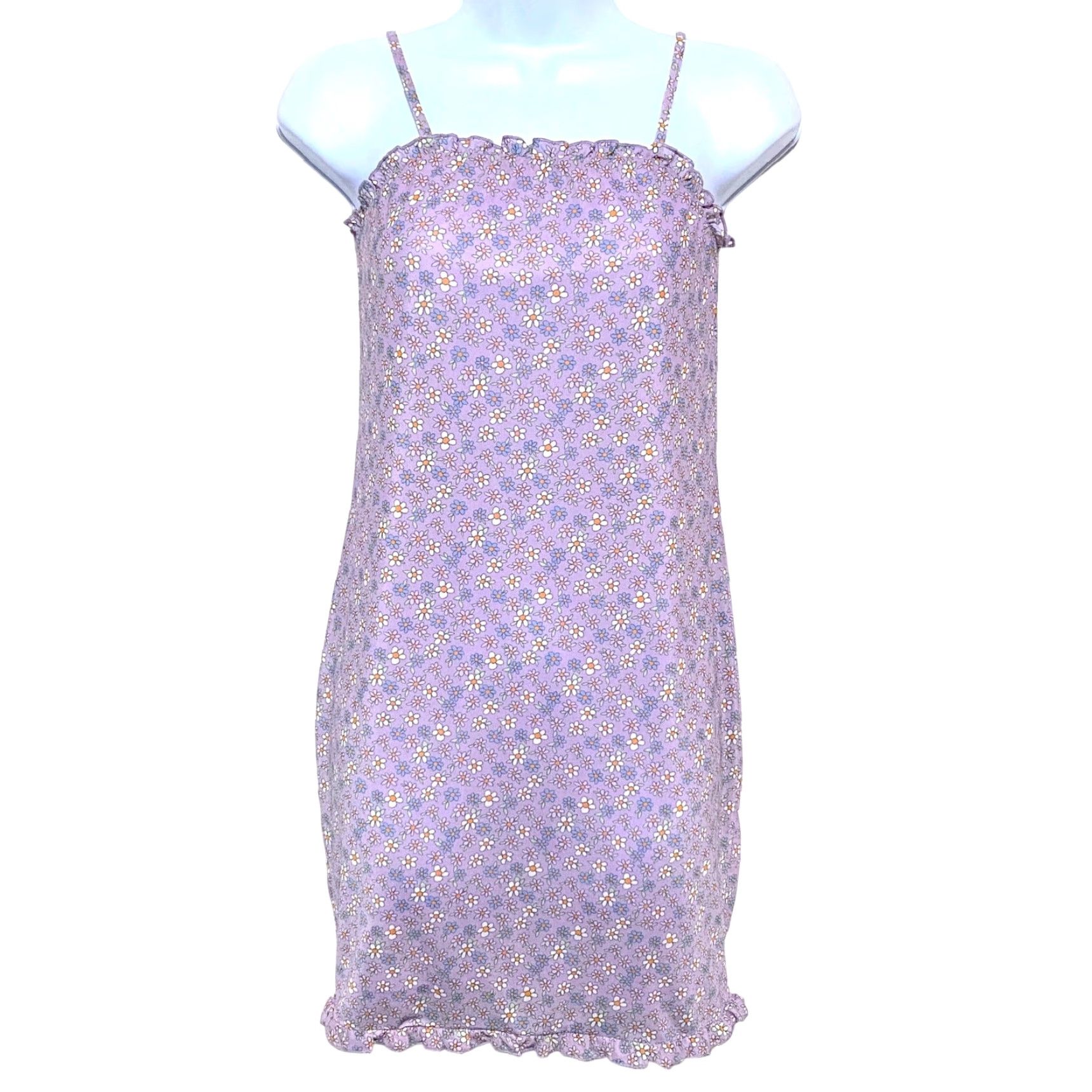 Pacsun VINTAGE LA Hearts PacSun Purple Floral Cami Slip Dress L Hippe Retro Y2K Spring Boho NWT Size L / US 10 / IT 46 - 2 Thumbnail