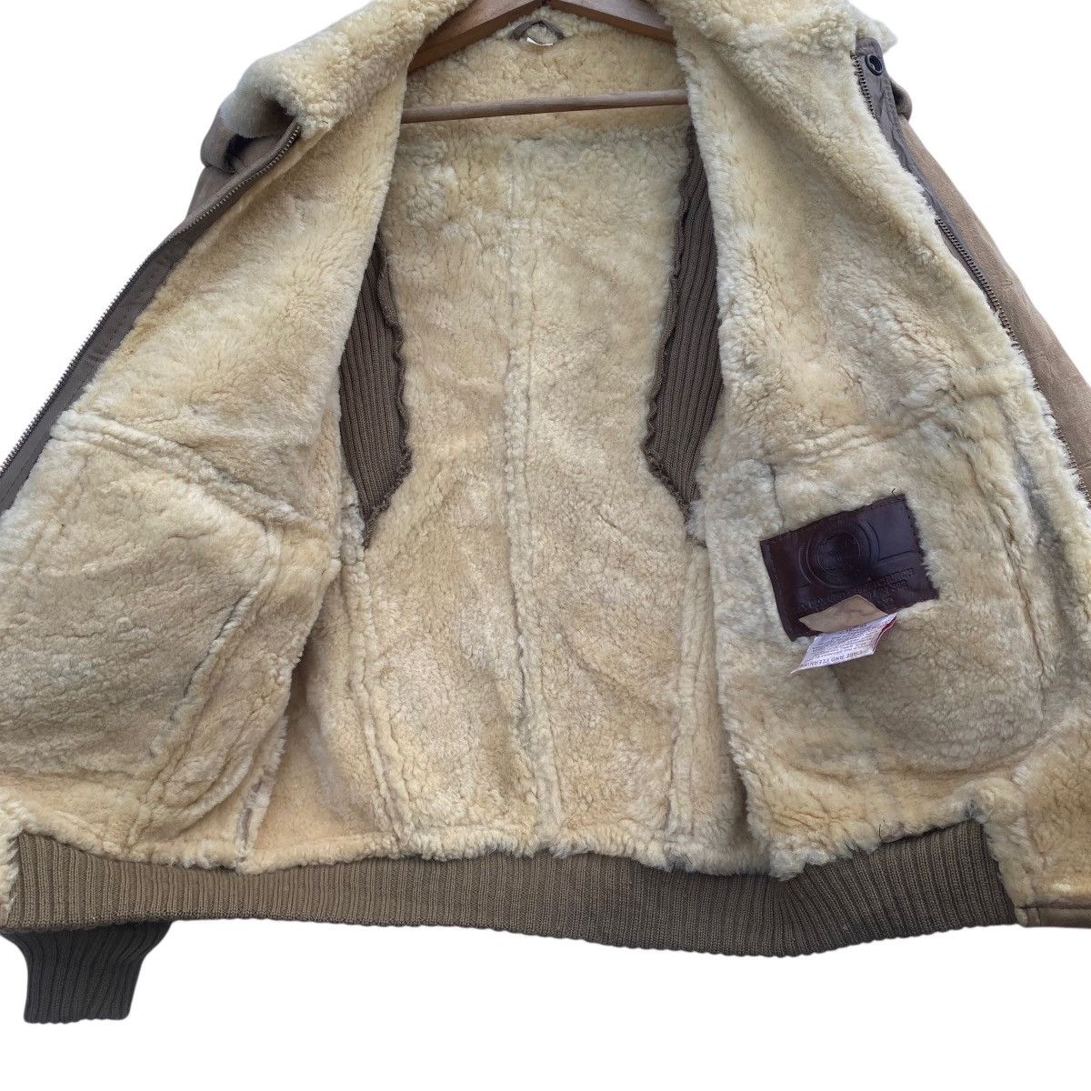 Canterbury of New Zealand × Vintage 🔥Vtg Canterbury Sheepskin WOOL&SUEDE Sherling Leather Jacket Size US M / EU 48-50 / 2 - 9 Thumbnail