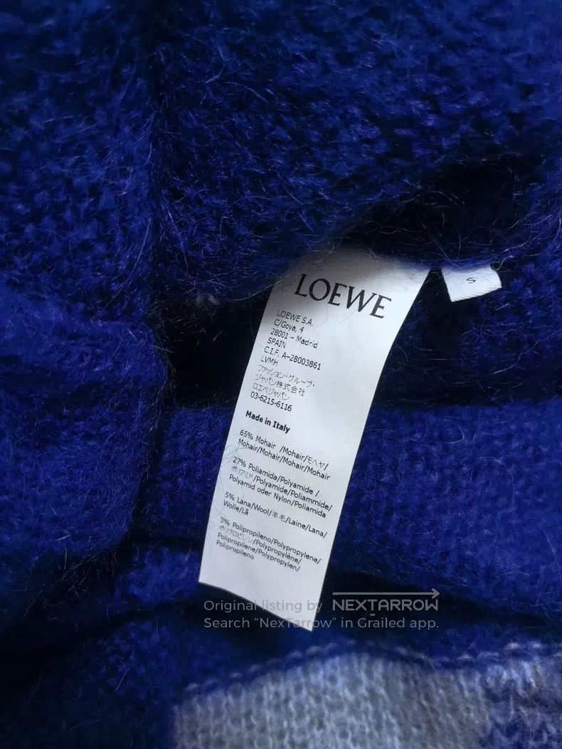Loewe Loewe Blue Polar Bear Mohair Cardigan Size S / US 4 / IT 40 - 4 Thumbnail