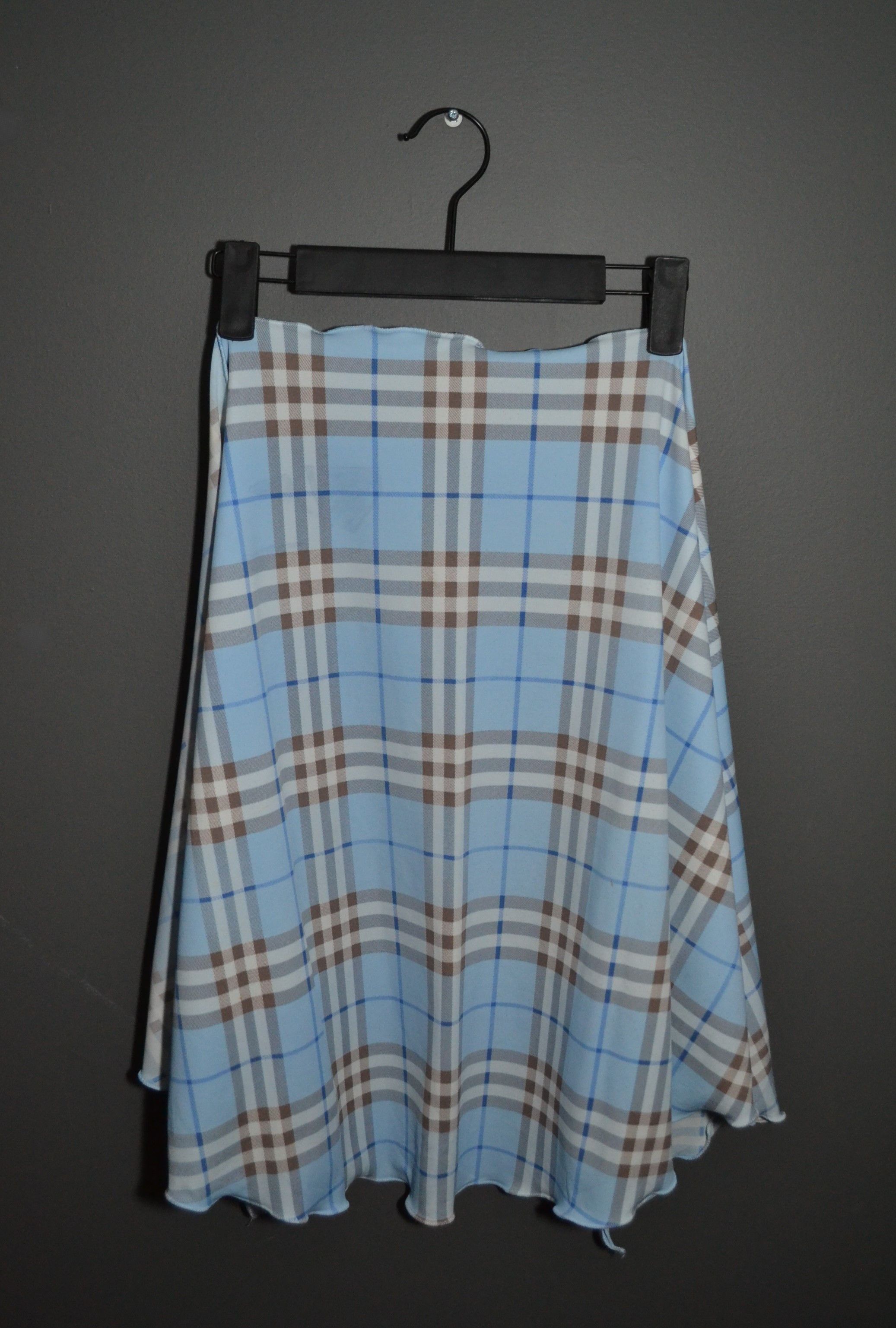 Burberry Burberry L Check Pattern Short Sarong Skirt Size ONE SIZE - 7 Thumbnail