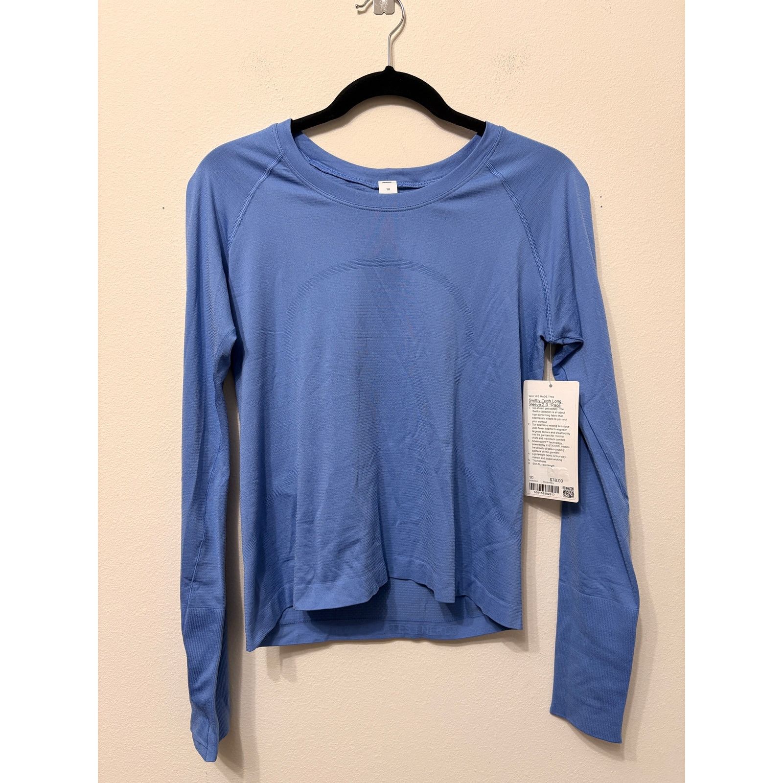 Lululemon NWT Lululemon Swiftly Tech Long Sleeve 2.0 Sz 10 $78 MSRP Size L / US 10 / IT 46 - 1 Thumbnail