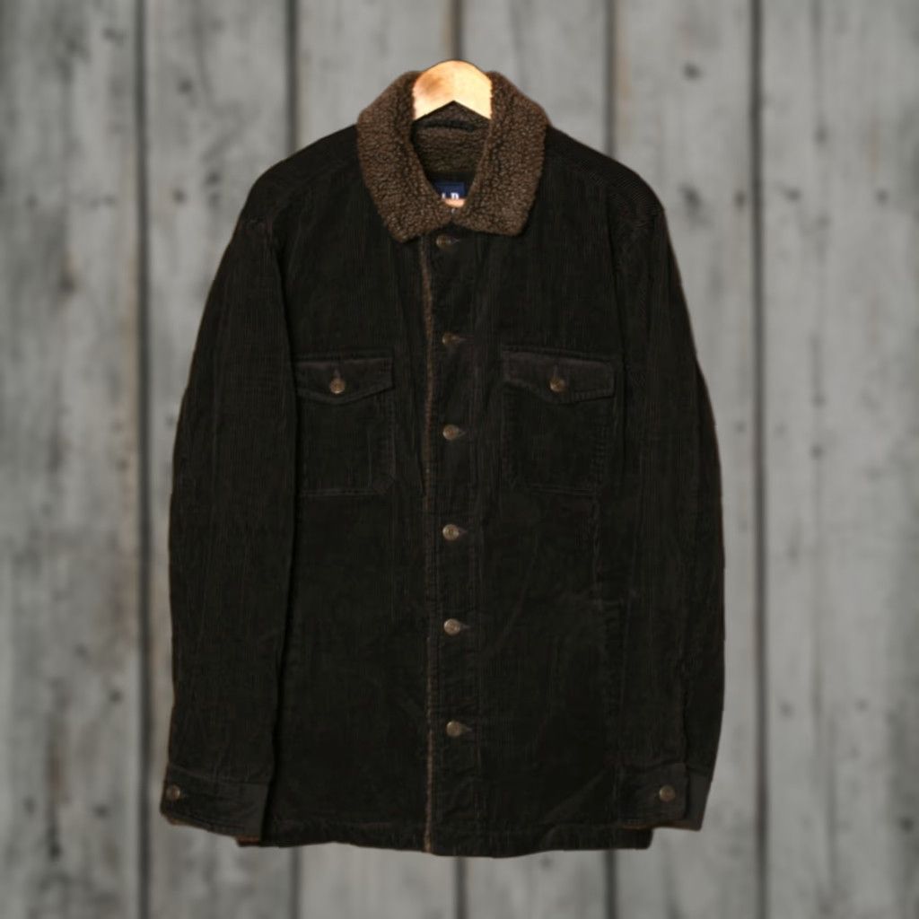 Gap VINTAGE Gap Jacket Corduroy Sherpa Lined Brown Mens M Coat (Fits M/L) Size US M / EU 48-50 / 2 - 1 Thumbnail