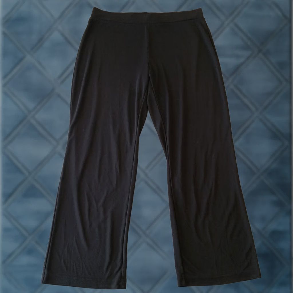 Croft & Barrow Croft & Barrow Ankle Pants Womens Large Black Pull On High Rise 34x29 Stretch Flat Front Jeans Pants Regular Men? No Men Tags indicate Women Size 36" / US 14 / IT 50 - 1 Thumbnail
