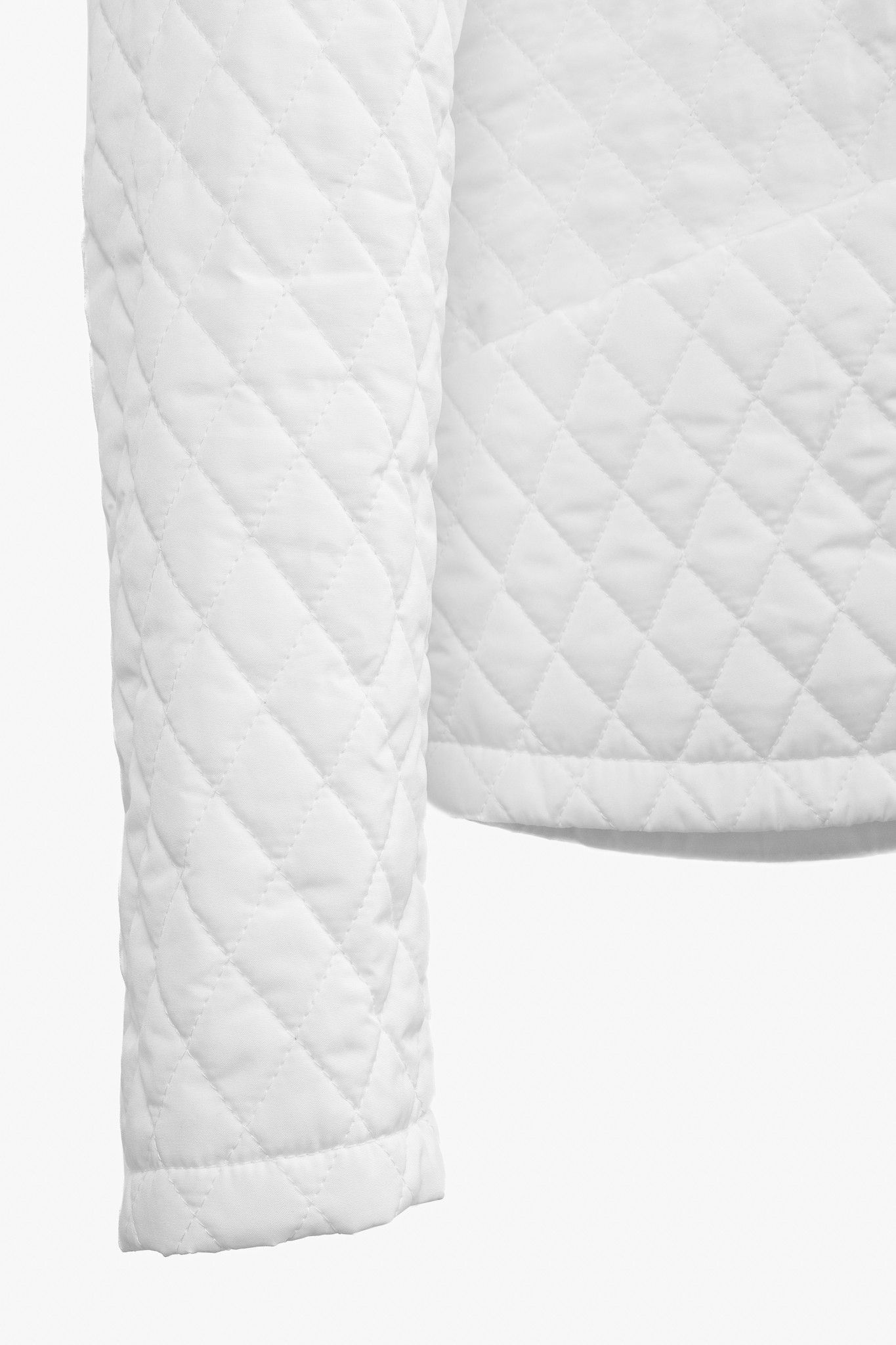 Burberry Burberry White Quilted Snap-Closure Peter Pan Collar Jacket Size XS / US 0-2 / IT 36-38 - 6 Thumbnail