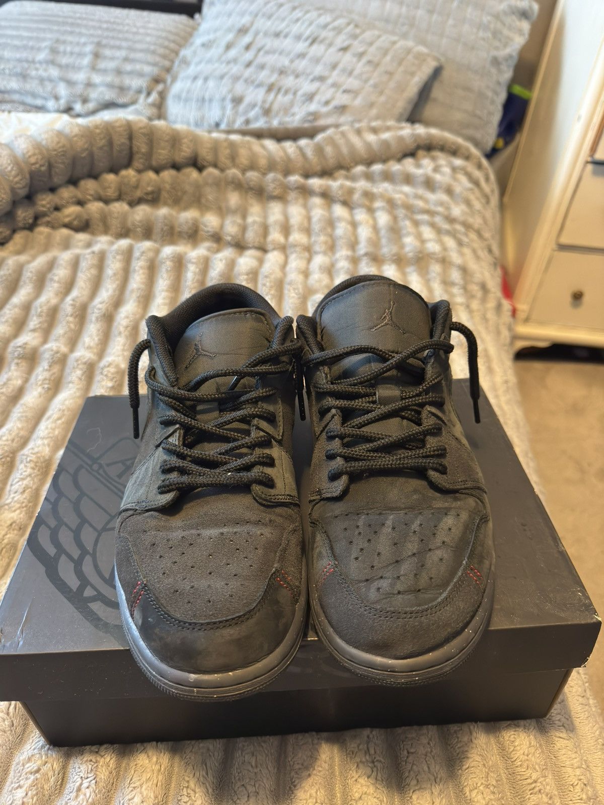 Jordan Brand × Nike Air Jordan 1 Low SE Craft 'Dark Smoke Red' Size US 11.5 / EU 44-45 - 2 Thumbnail