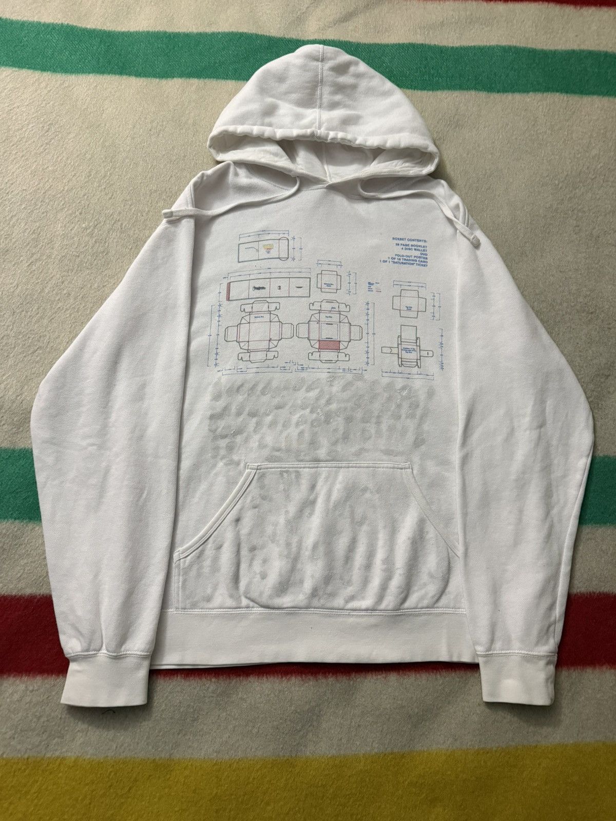 Brockhampton Saturation Paint Hoodie Large Kevin Abstract