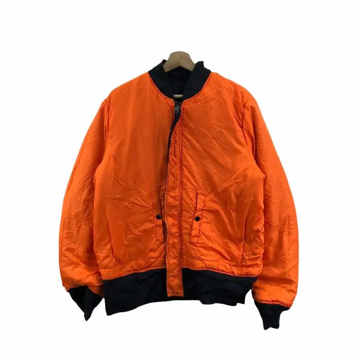 Alpha Industries Vtg 90’ ALPHA INDUSTRIES USAF Type MA-1 Flight Jacket Size US XL / EU 56 / 4 - 4 Thumbnail