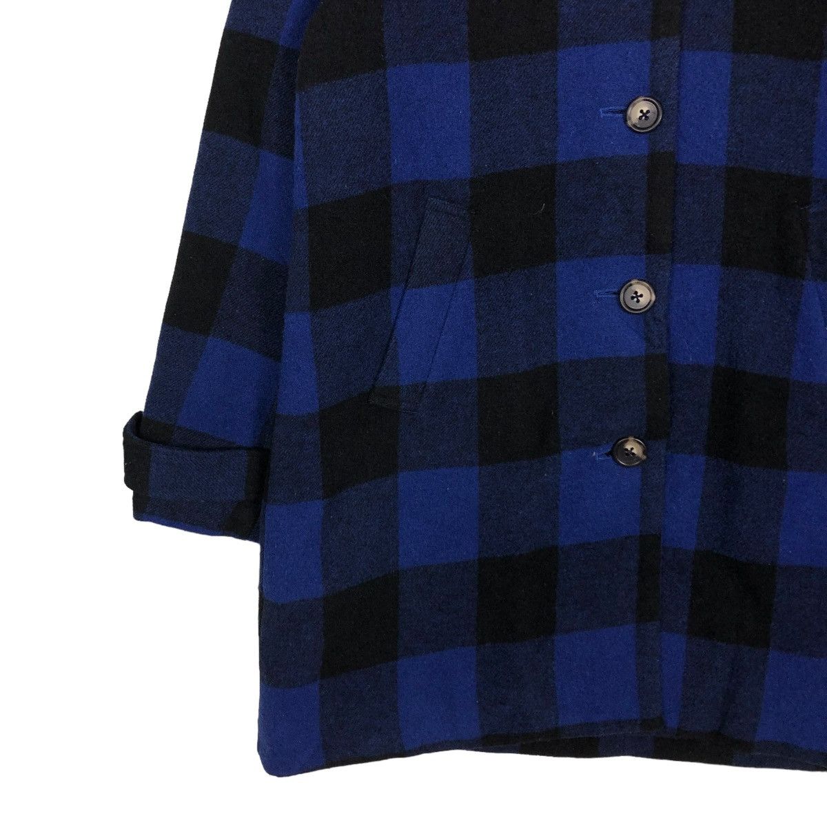 Beams Plus 🔥VINTAGE WOOL BIKER JACKET BEAMS HEART TARTAN DESIGN Size US S / EU 44-46 / 1 - 4 Thumbnail